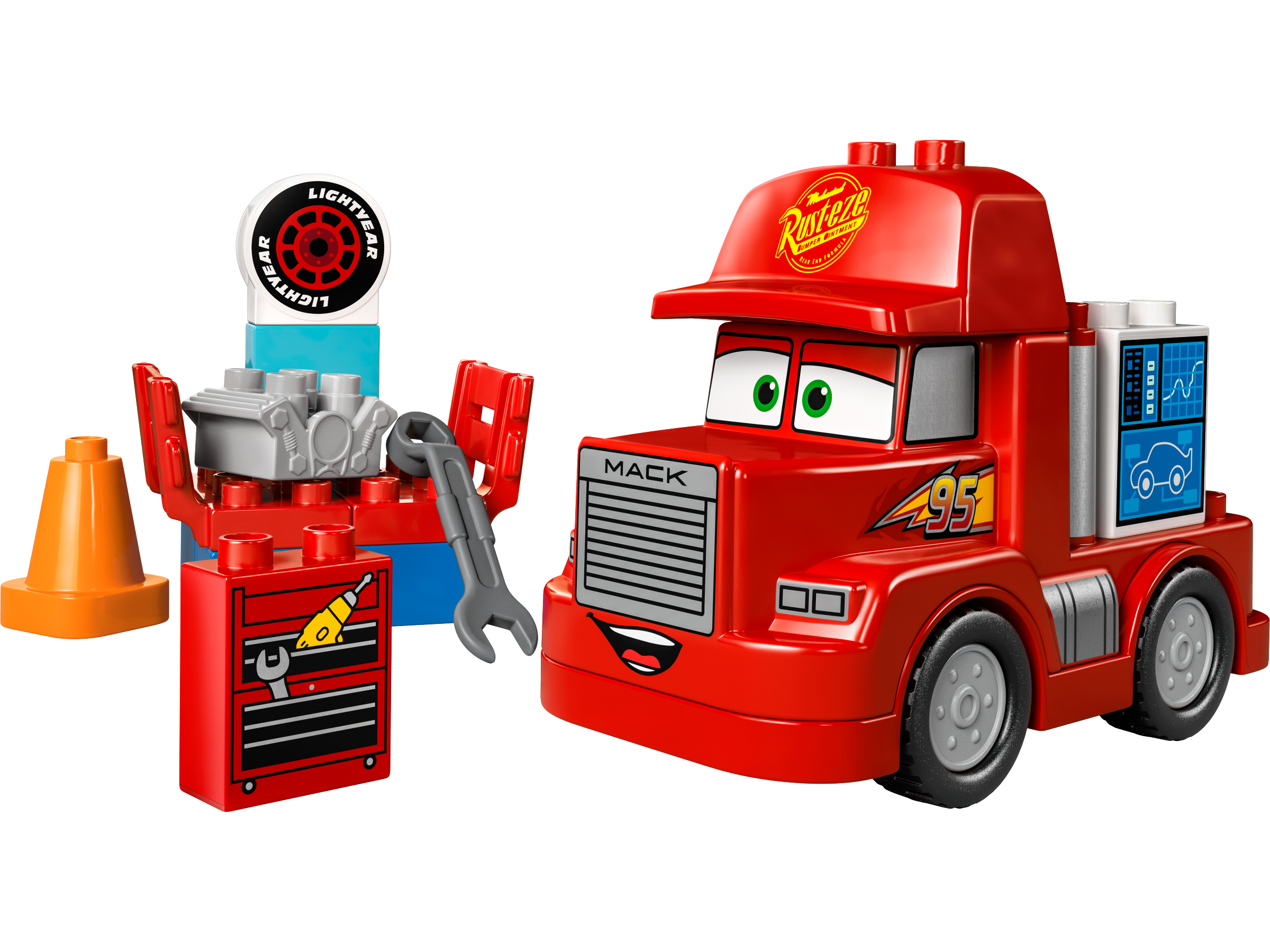 LEGO set 10417-1 Mack at the Race - Image 1