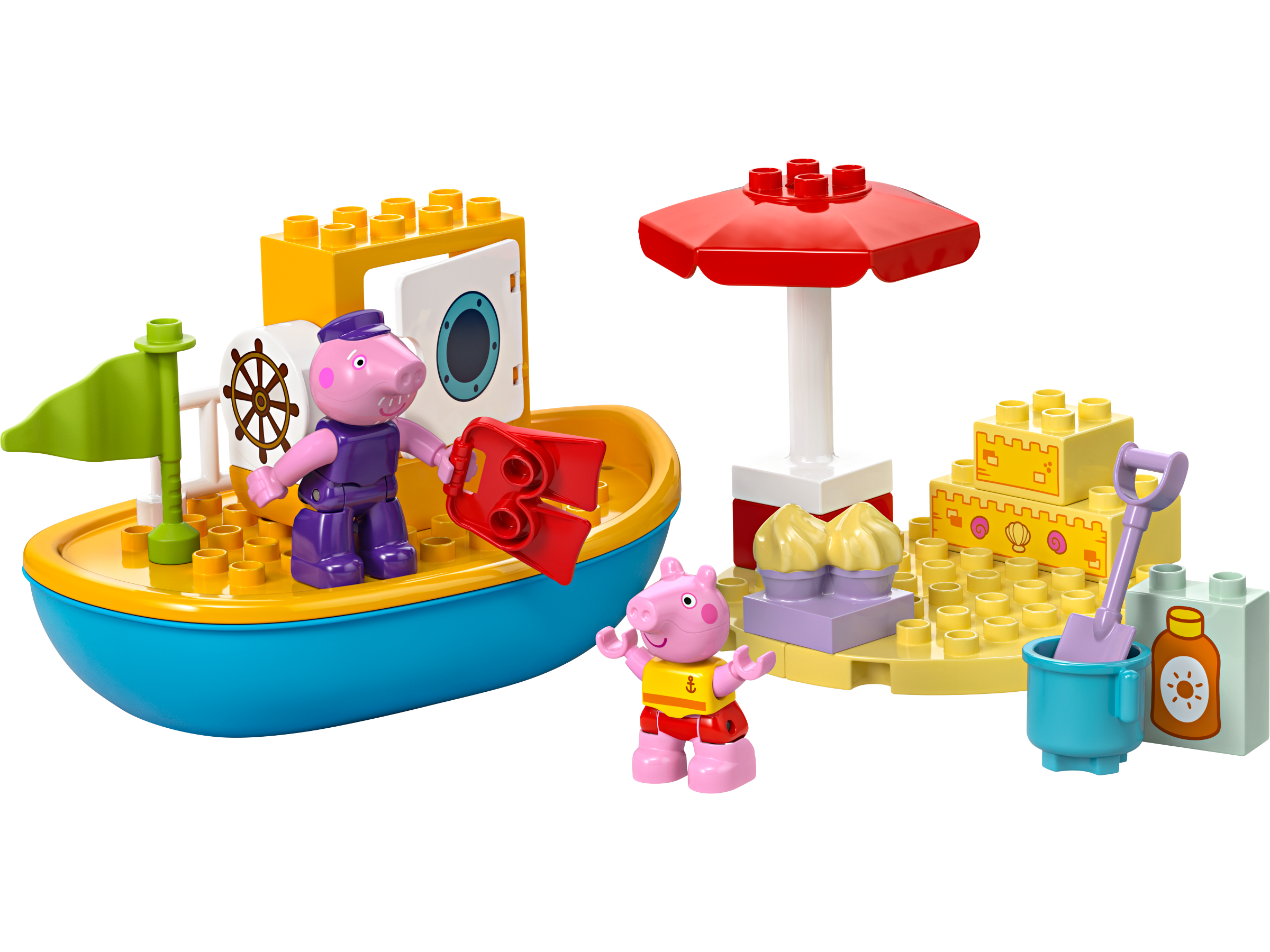 LEGO set 10432-1 Peppa Pig Boat Trip - Image 1