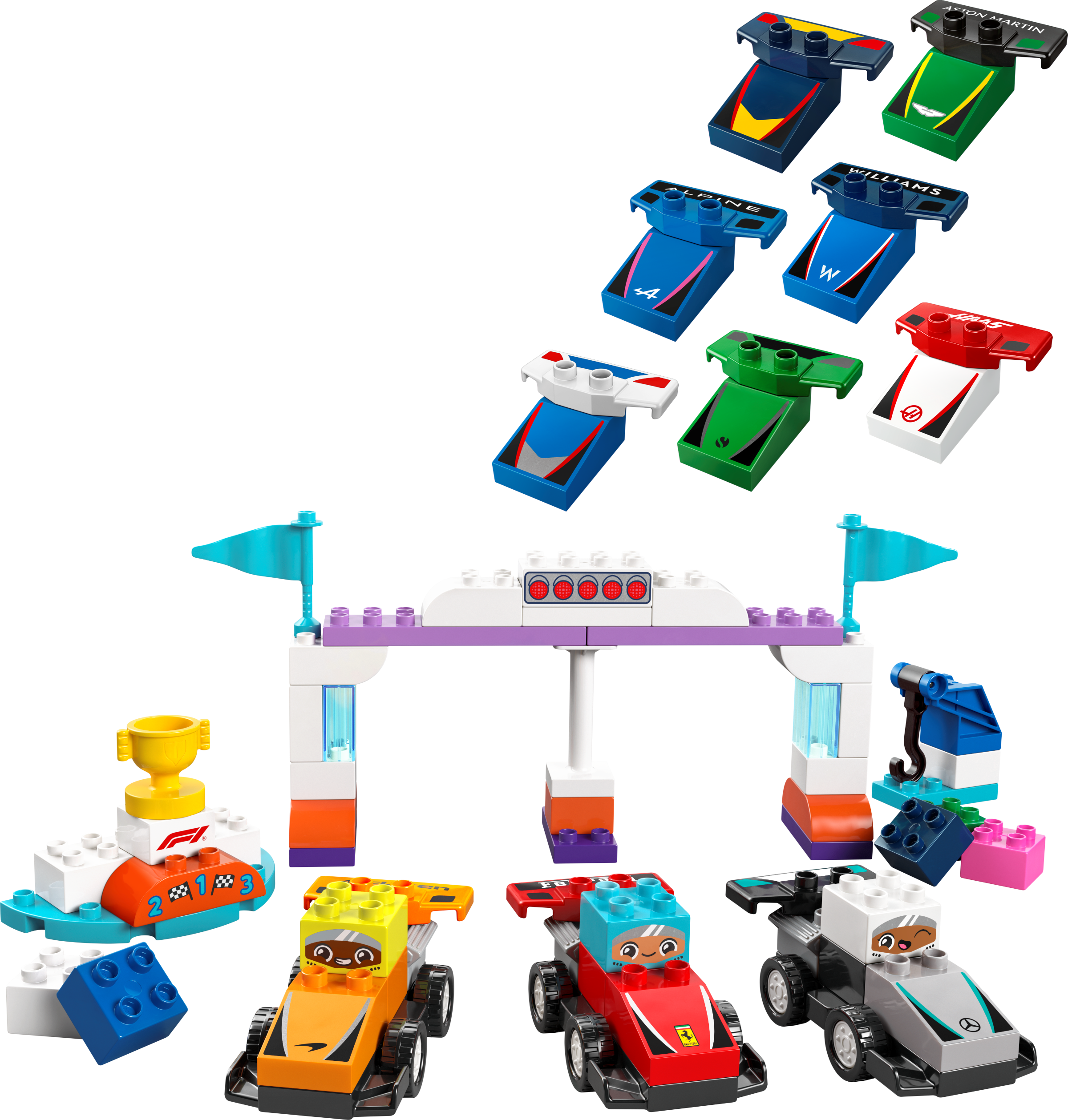LEGO set 10445-1 F1 Team Race Cars & Drivers - Image 1