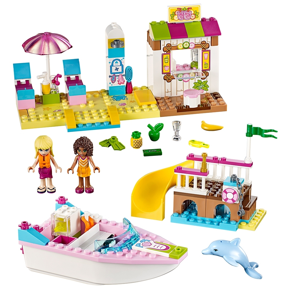 LEGO set 10747-1 Andrea and Stephanie's Beach Holiday - Image 1