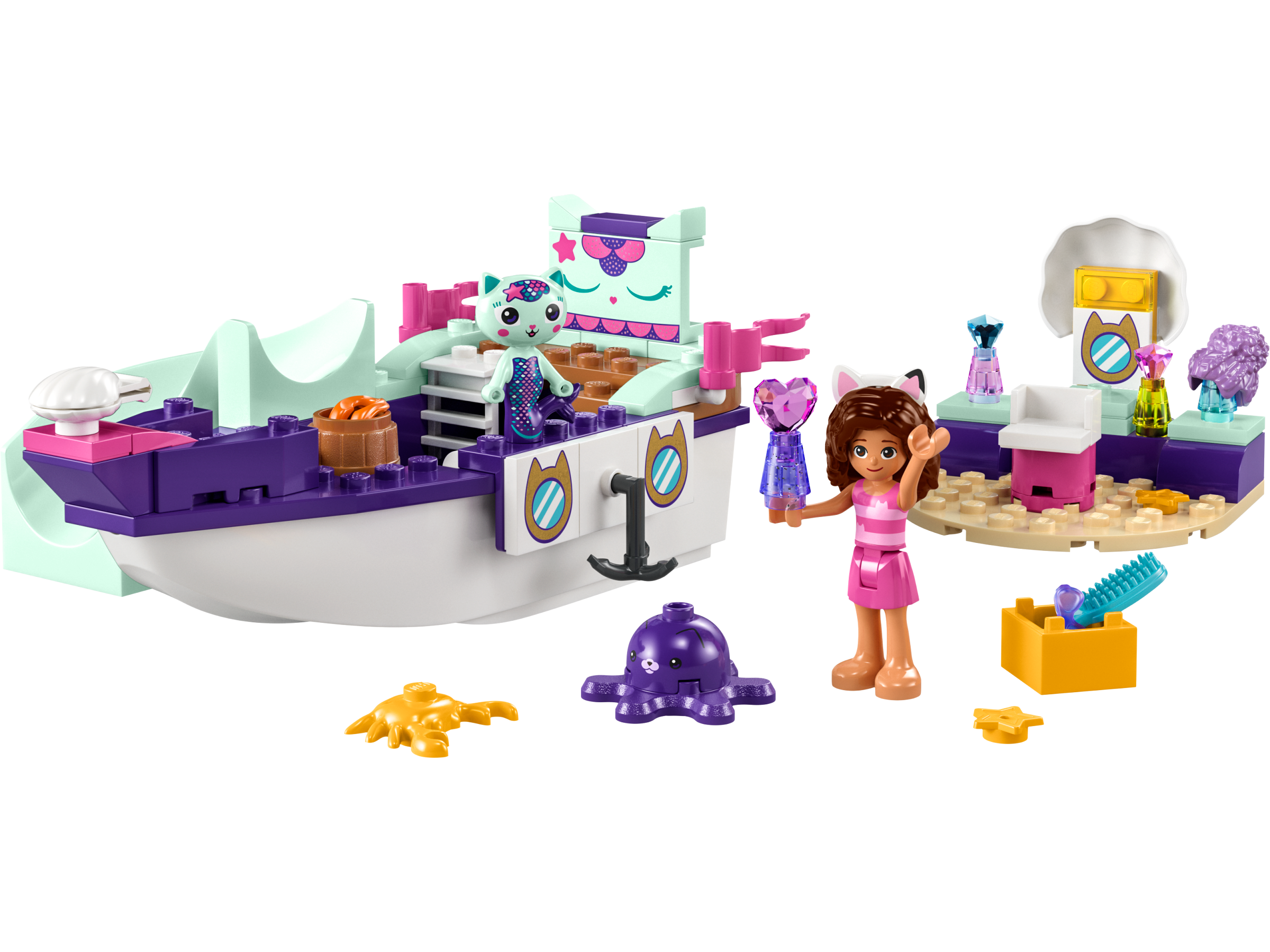 LEGO set 10786-1 Gabby & MerCat's Ship & Spa - Image 1
