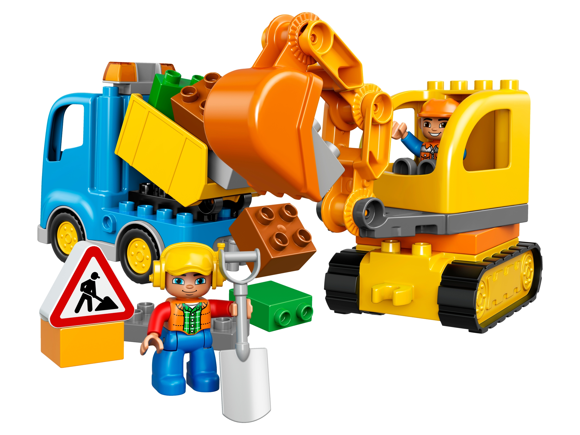 LEGO set 10812-1 Truck & Tracked Excavator - Image 1