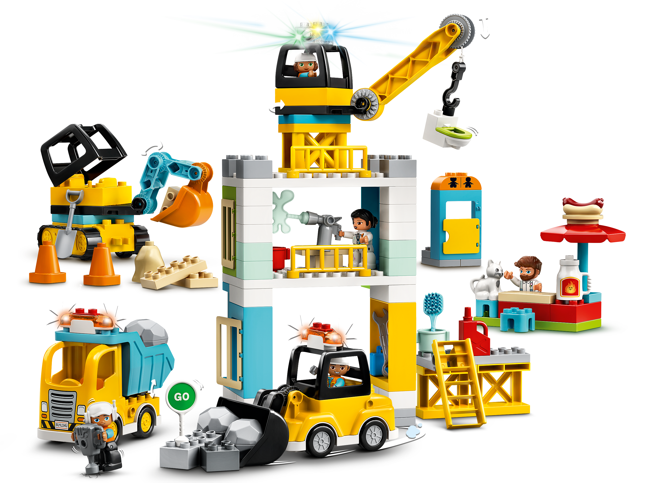 LEGO set 10933-1 Tower Crane & Construction - Image 1
