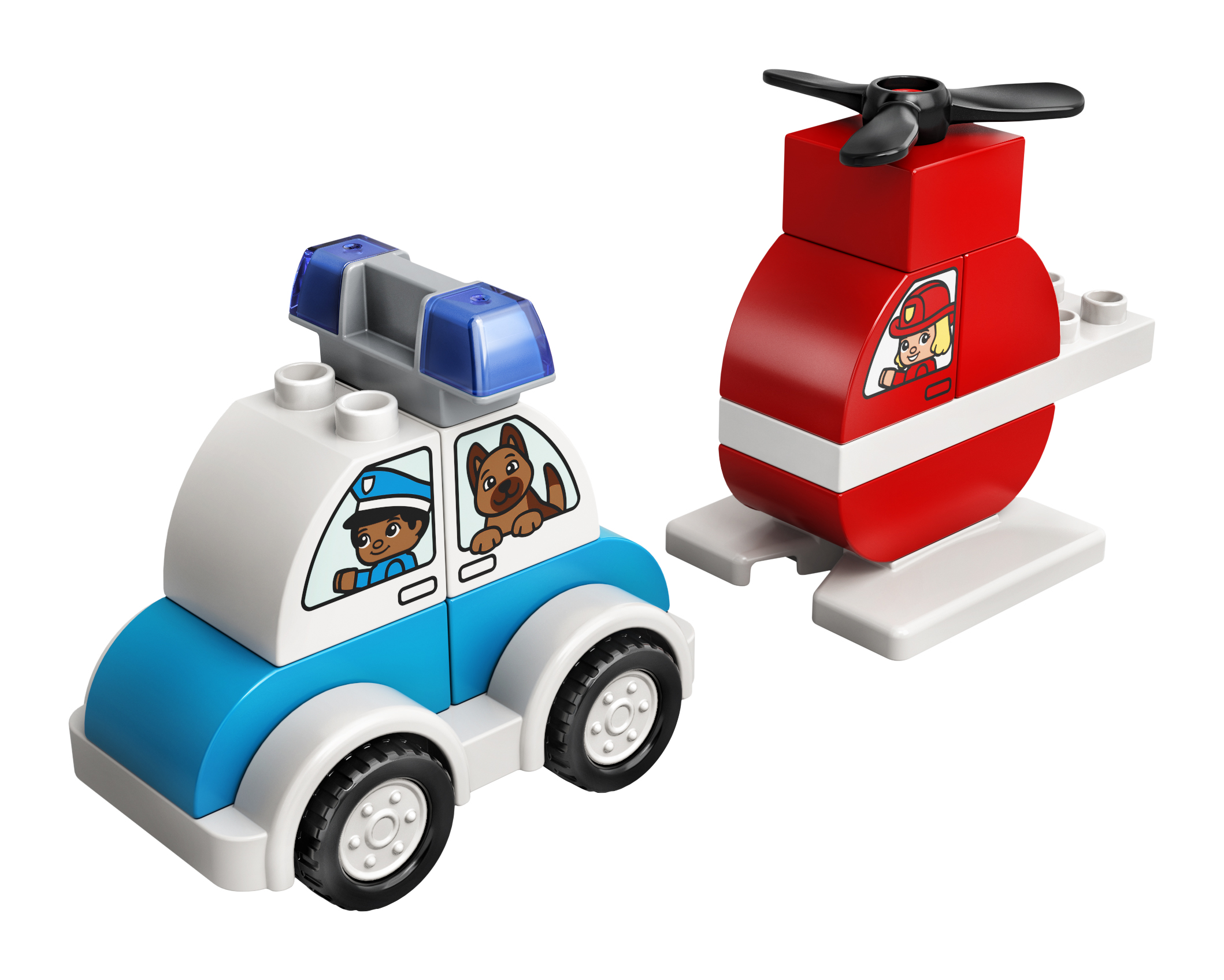 LEGO set 10957-1 Fire Helicopter & Police Car - Image 1