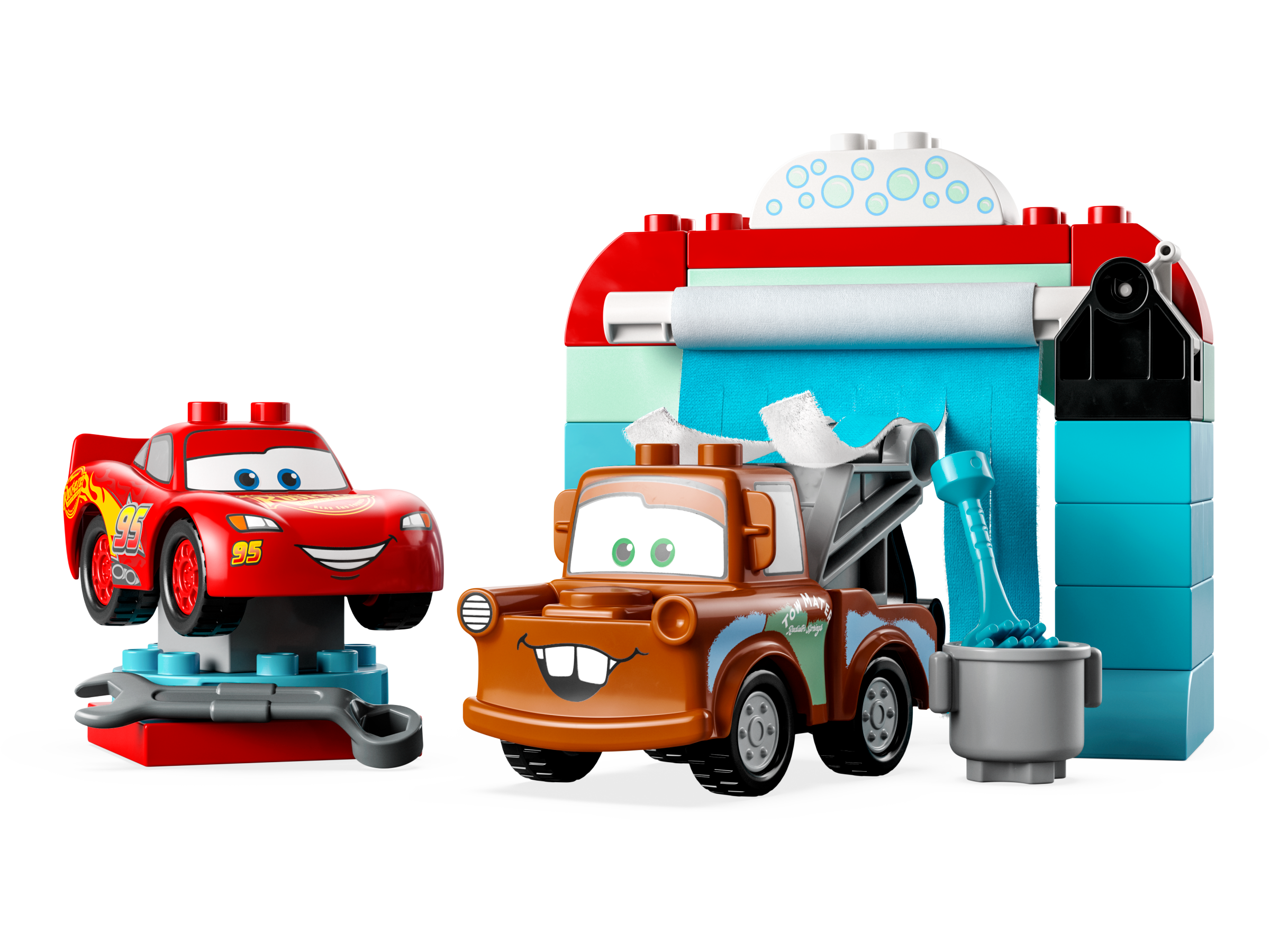 LEGO set 10996-1 Lightning McQueen & Mater's Car Wash Fun - Image 1
