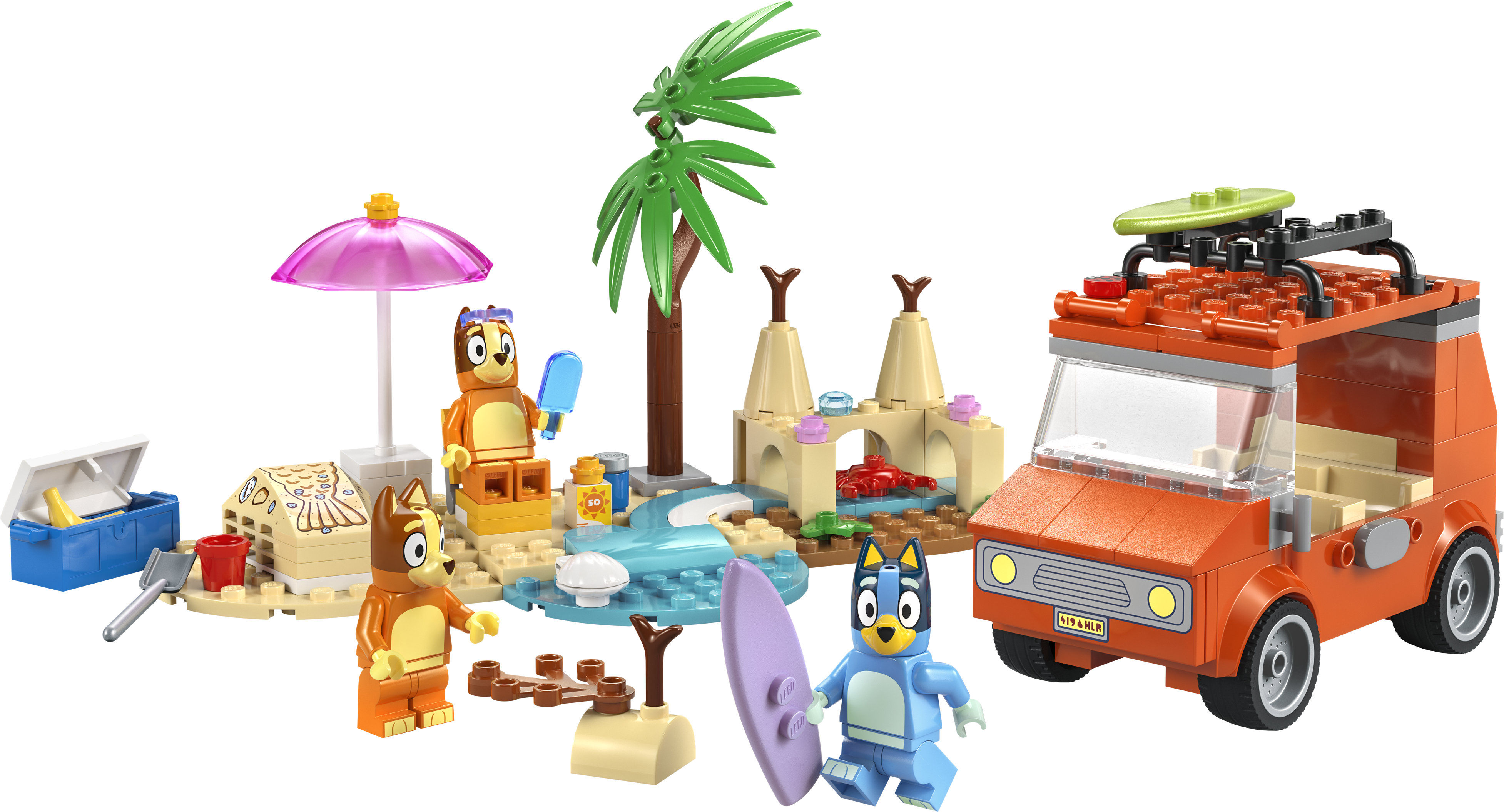 LEGO set 11202-1 Bluey’s Beach & Family Car Trip - Image 1
