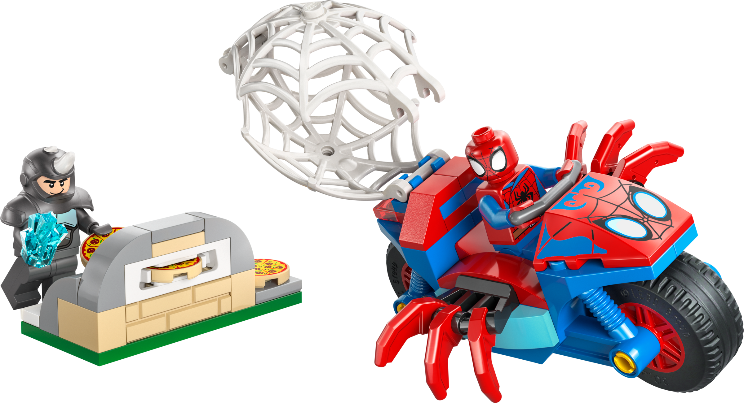 LEGO set 11206-1 Spidey on his Motorcycle vs. Rhino - Image 1