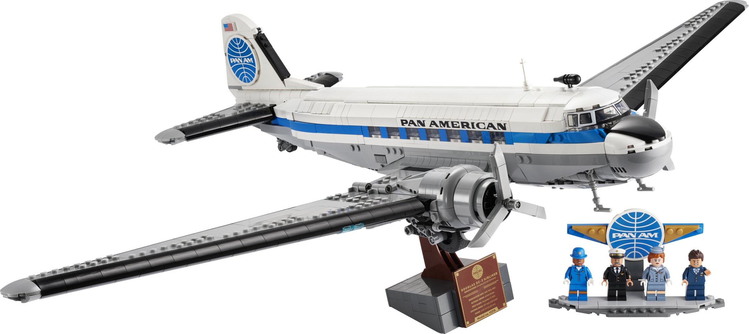 LEGO set 11378-1 Douglas DC-3 PAN AM Airliner - Image 1