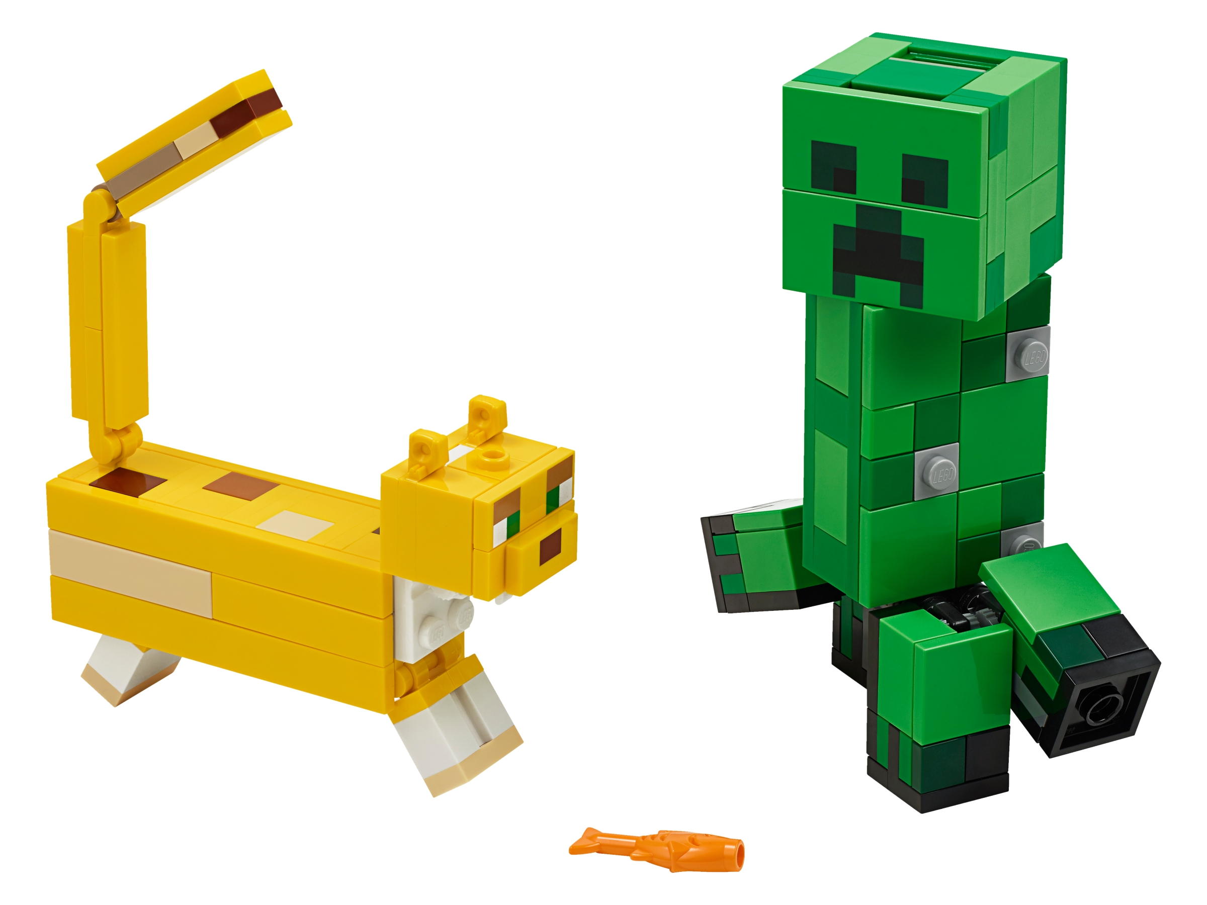 LEGO set 21156-1 BigFig Creeper and Ocelot - Image 1