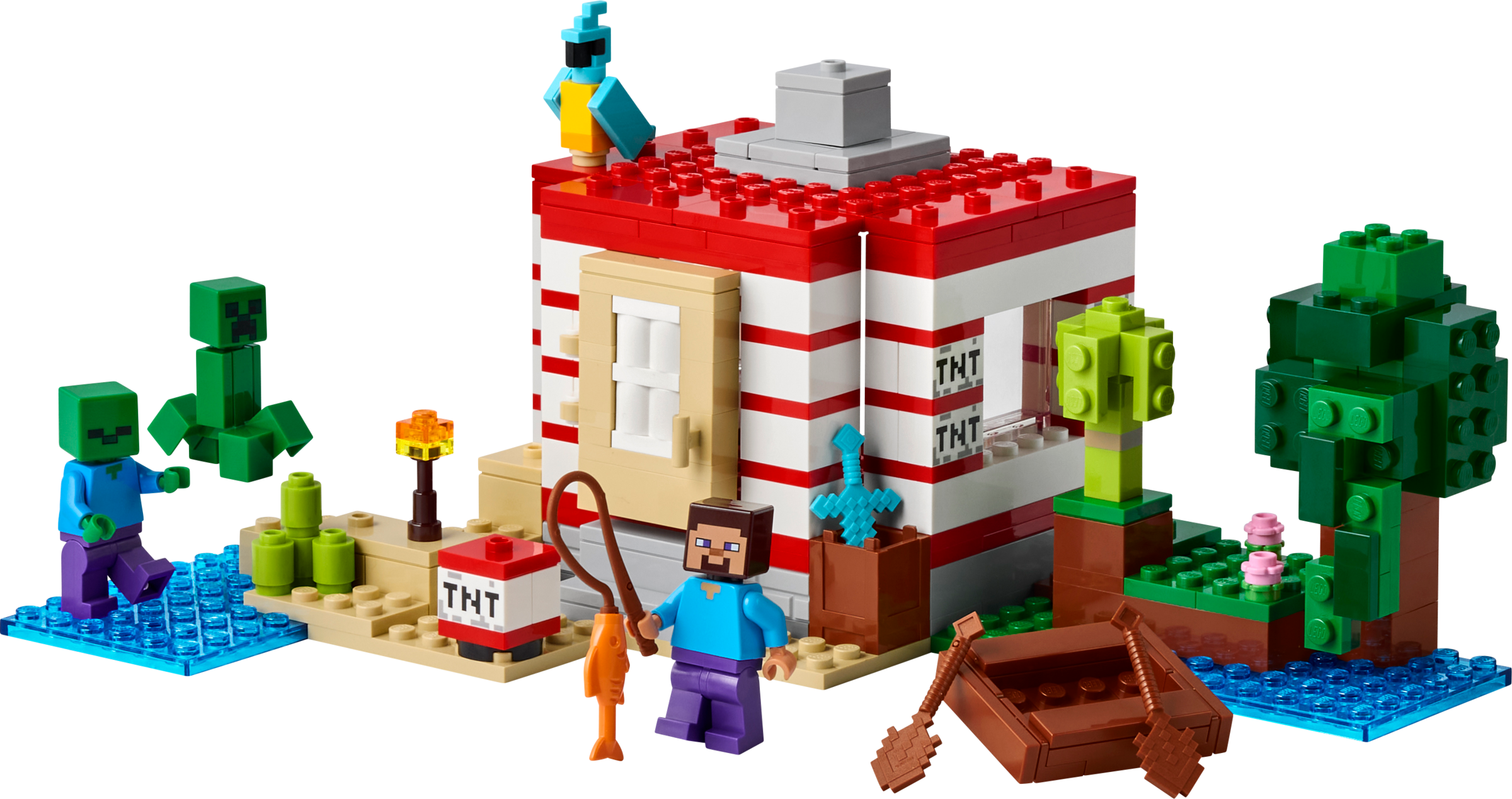 LEGO set 21275-1 The TNT Jungle House - Image 1