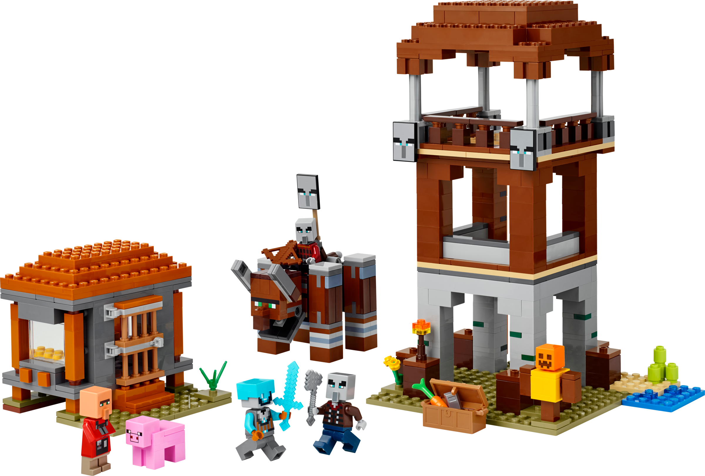 LEGO set 21278-1 The Pillager Outpost and Ravager - Image 1