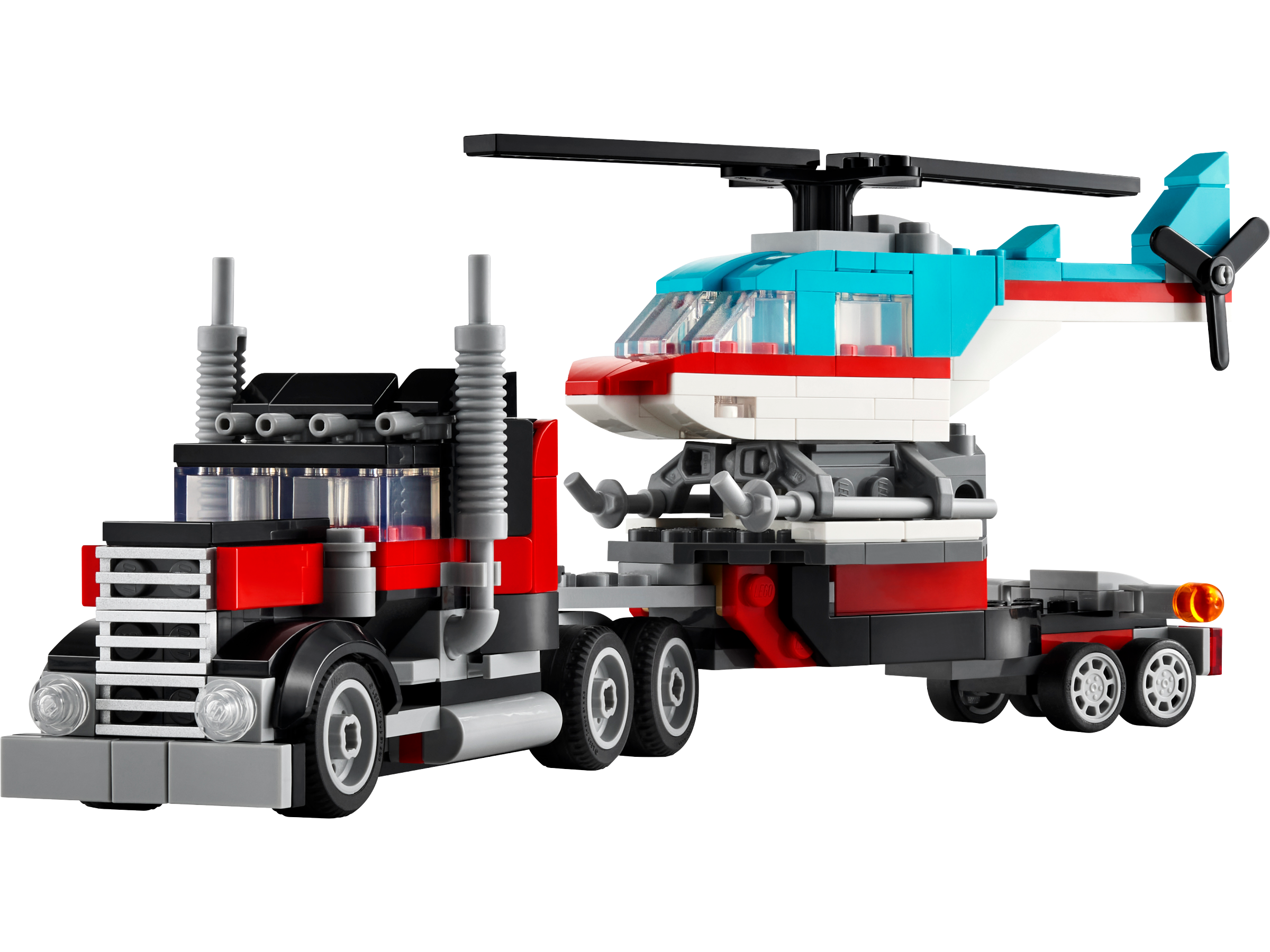 LEGO set 31146-1 Flatbed Truck with Helicopter - Image 1