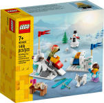 LEGO set 40424-1 Winter Snowball Fight - Image 2