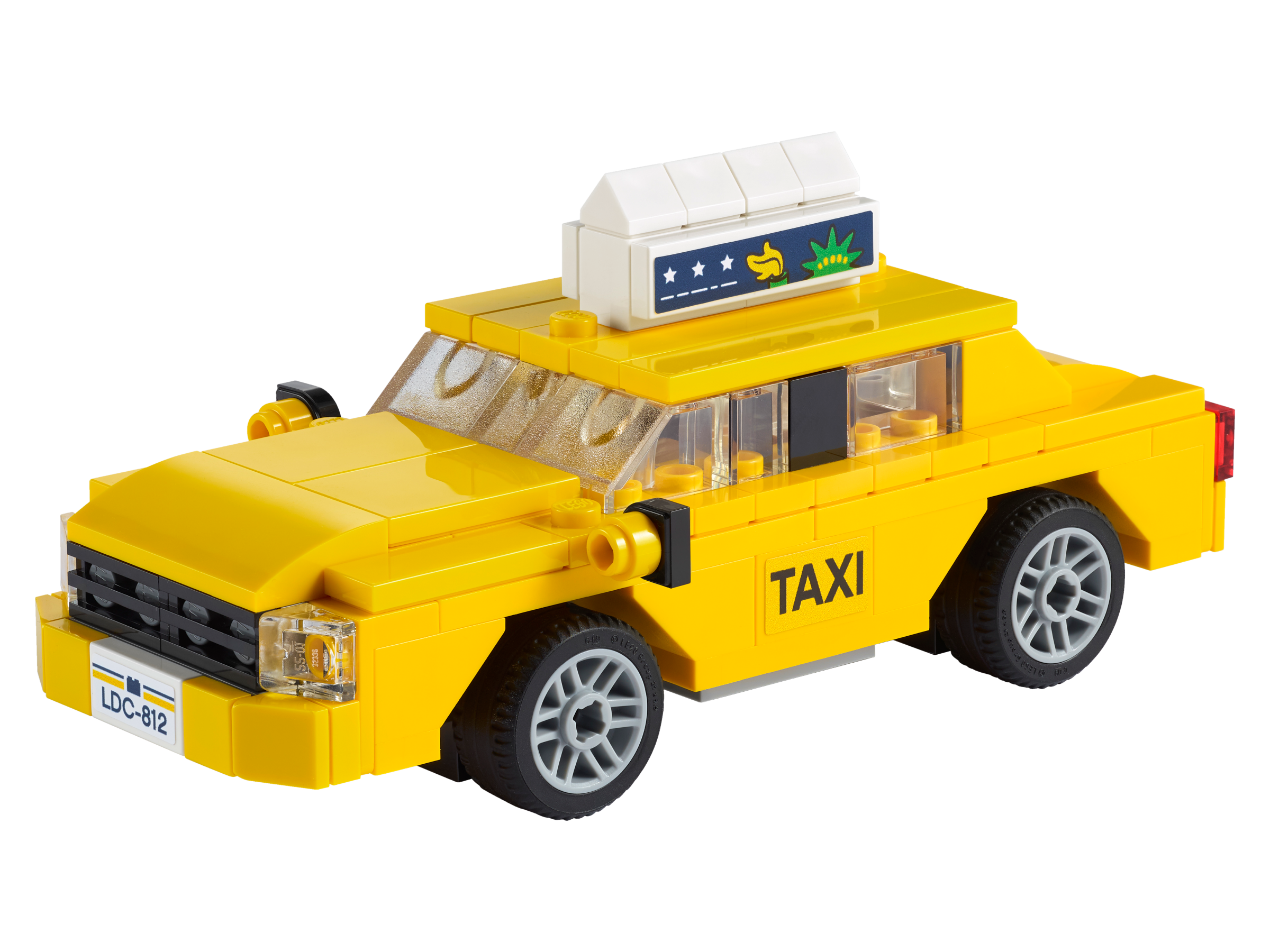 LEGO set 40468-1 Yellow Taxi - Image 1