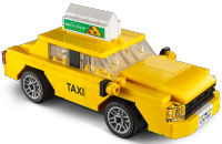 LEGO set 40468-1 Yellow Taxi - Image 3