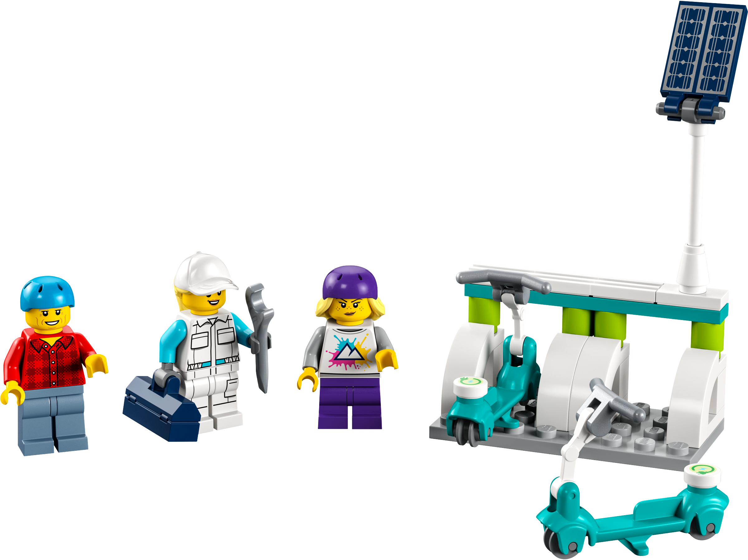 LEGO set 40526-1 Electric Scooters & Charging Dock - Image 1