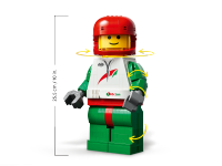 LEGO set 40819-1 Up-Scaled Racing Driver Minifigure - Image 3