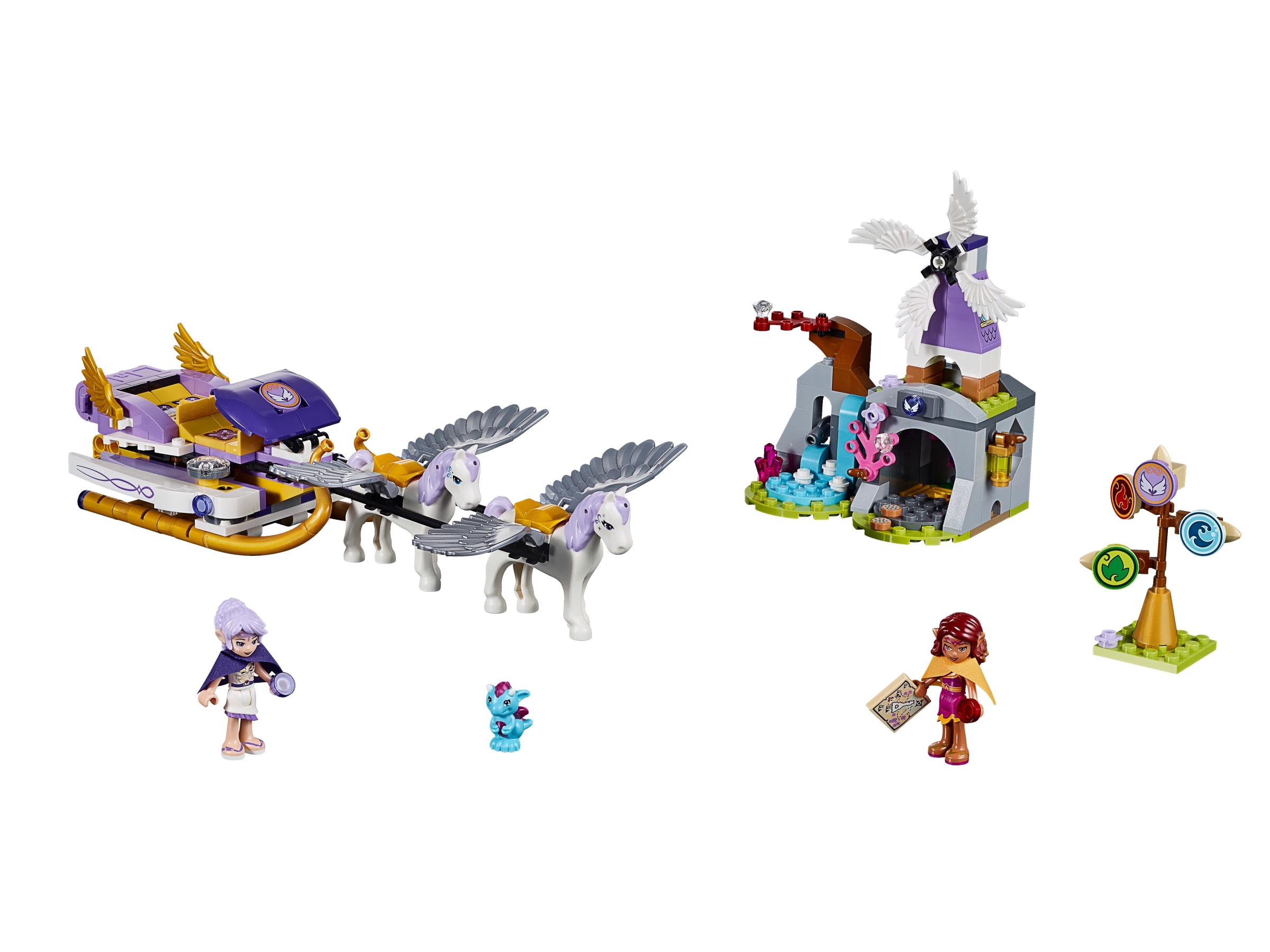 LEGO set 41077-1 Aira's Pegasus Sleigh - Image 1