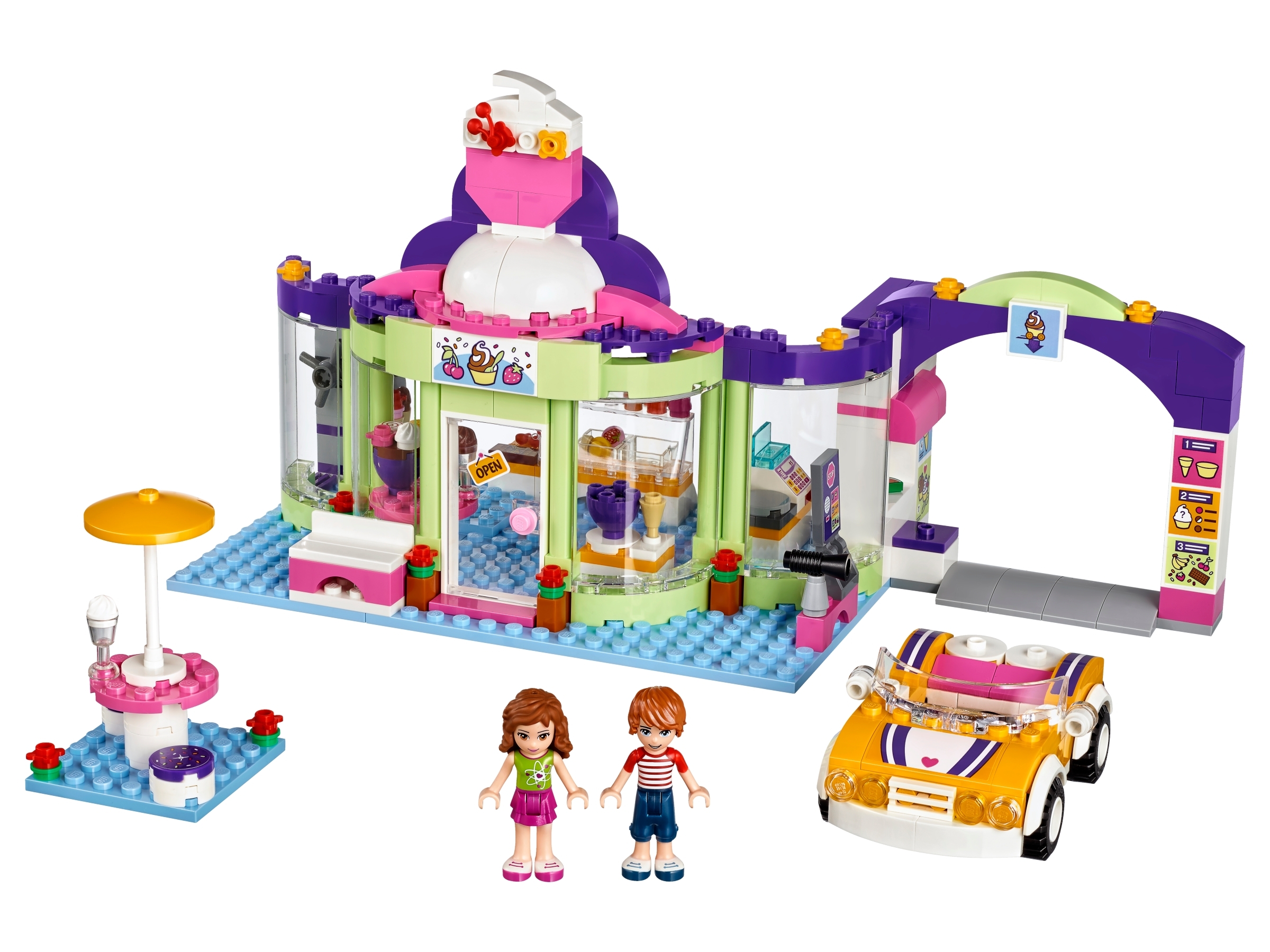 LEGO set 41320-1 Heartlake Frozen Yogurt Shop - Image 1