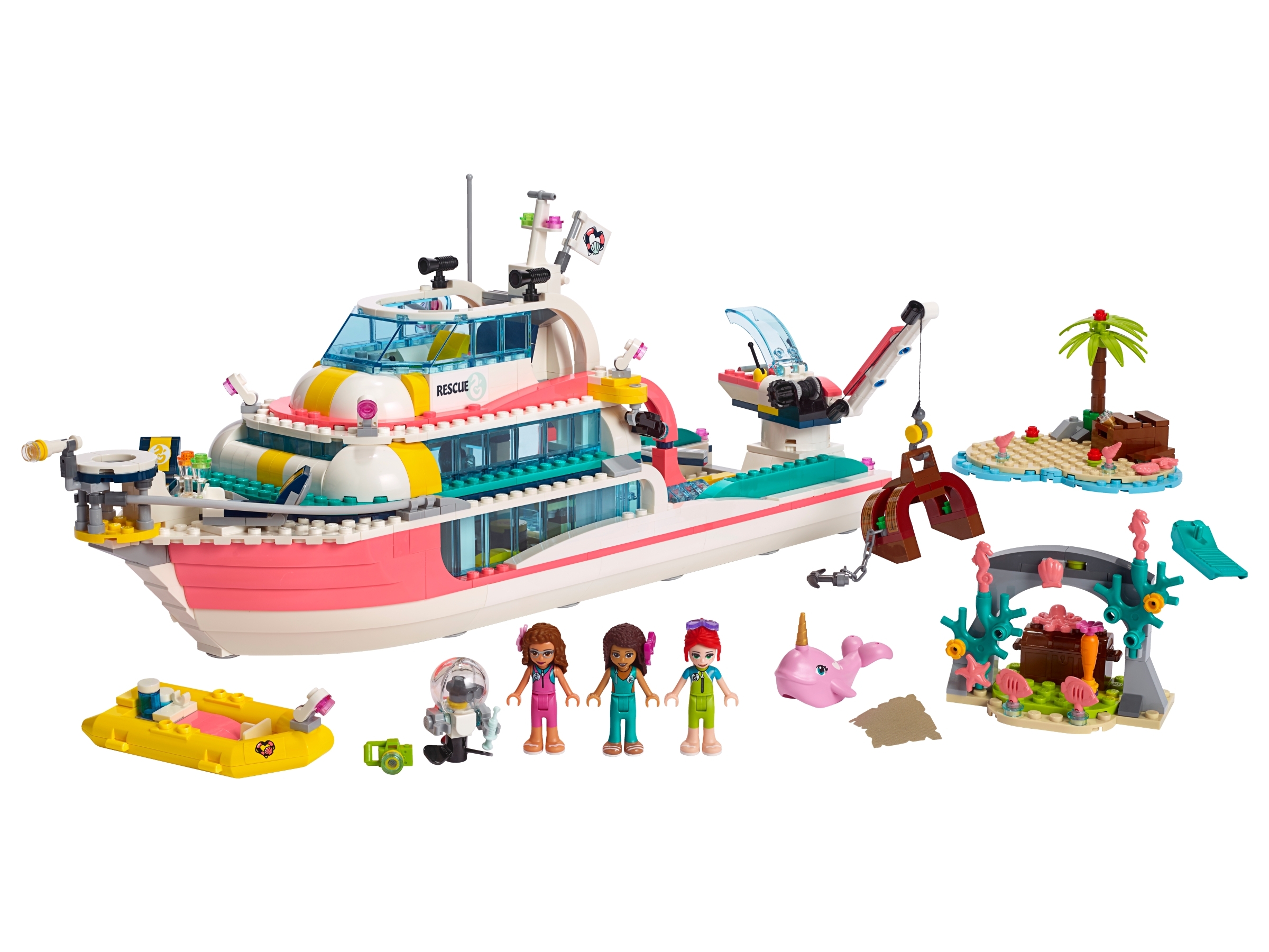 LEGO set 41381-1 Rescue Mission Boat - Image 1