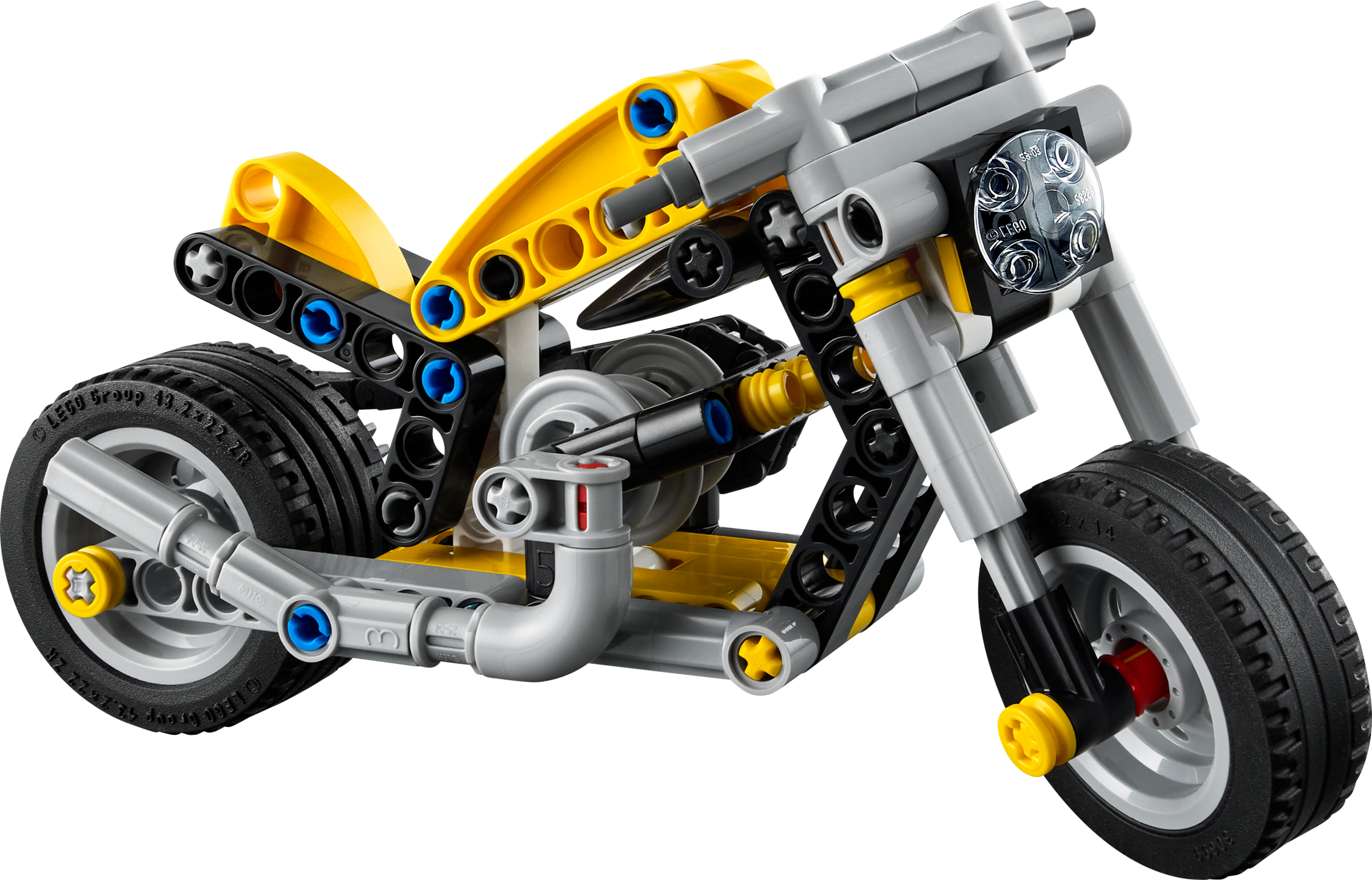 LEGO set 42225-1 Yellow Motorcycle - Image 1
