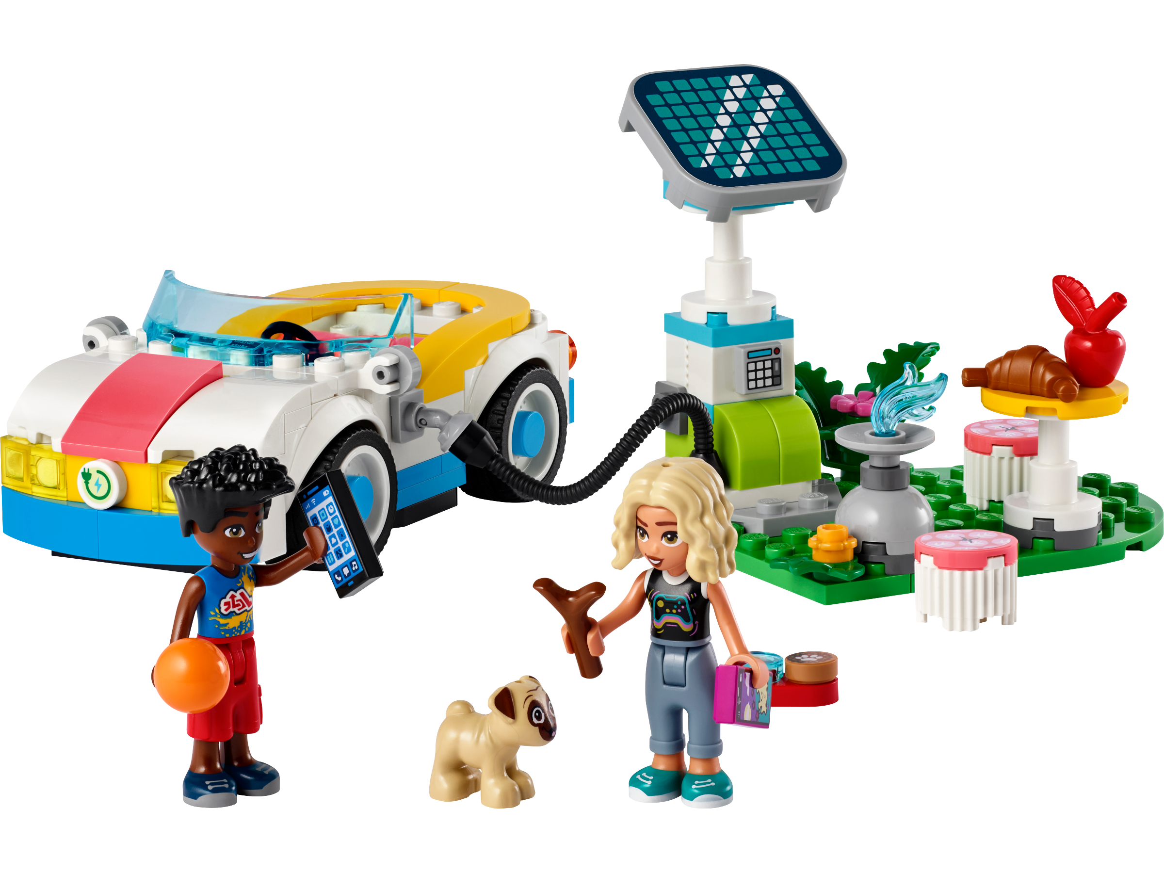 LEGO set 42609-1 Electric Car and Charger - Image 1