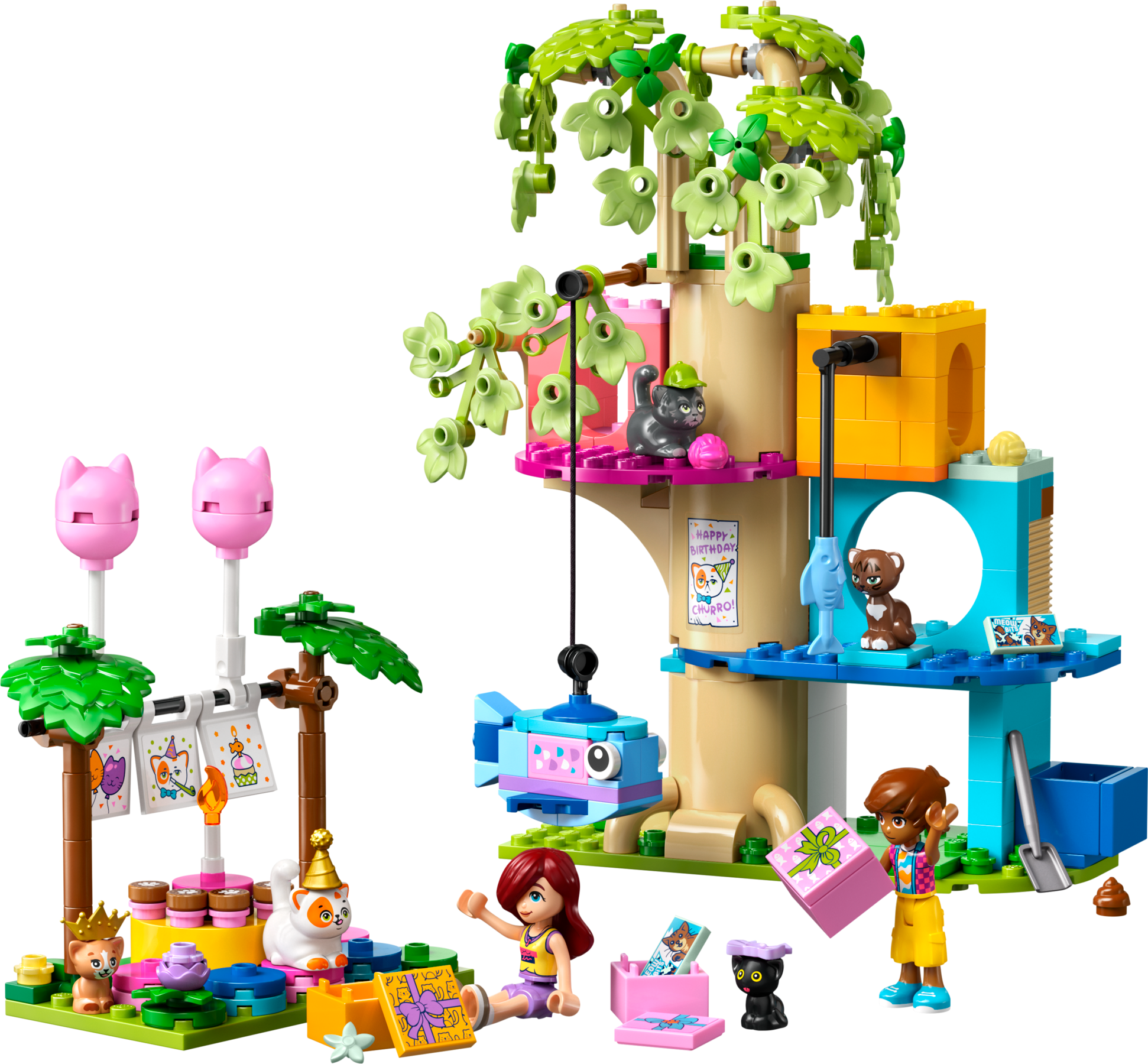 LEGO set 42666-1 Cat Birthday Party & Tree House - Image 1