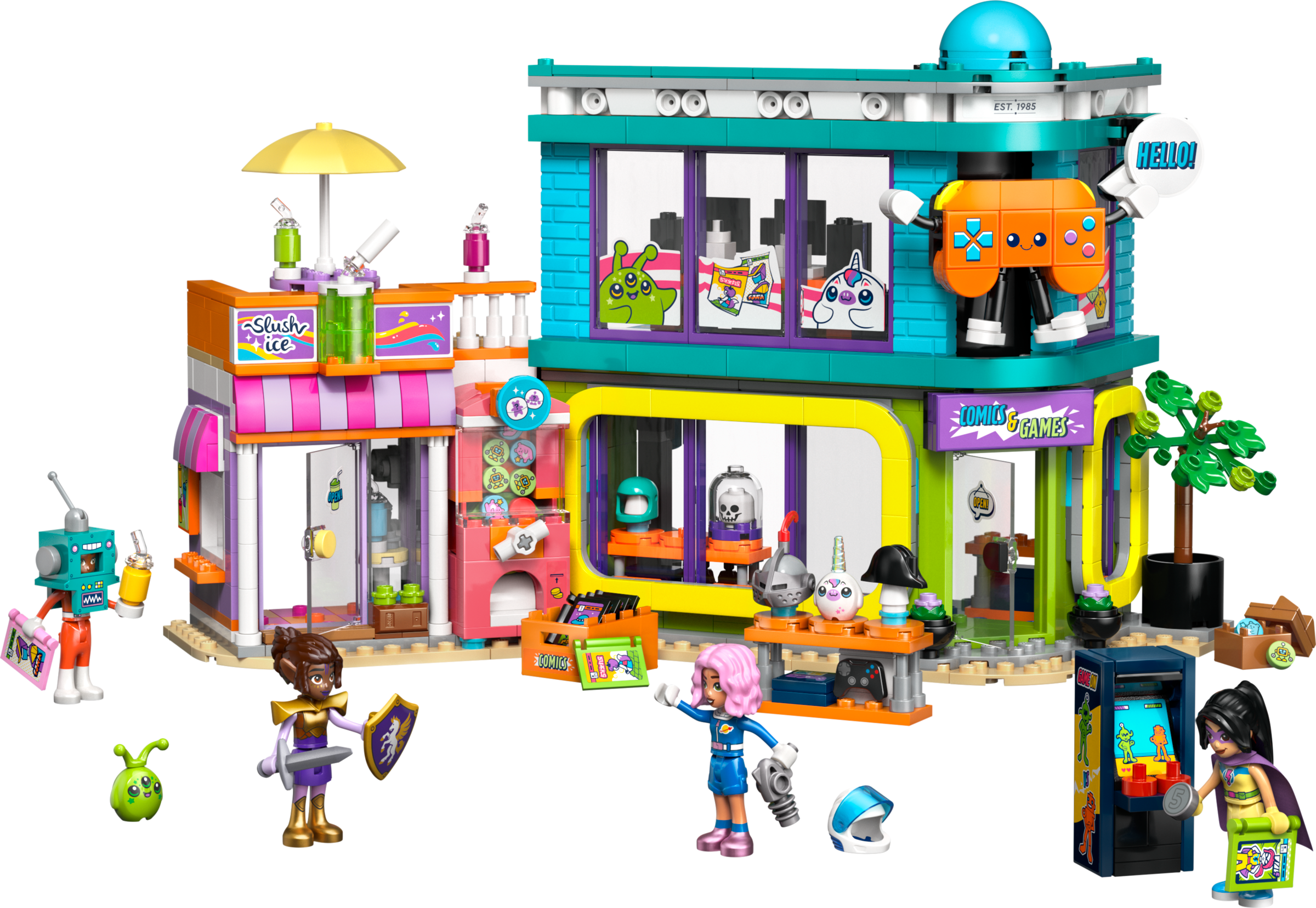 LEGO set 42674-1 Comic Book and Game Store - Image 1