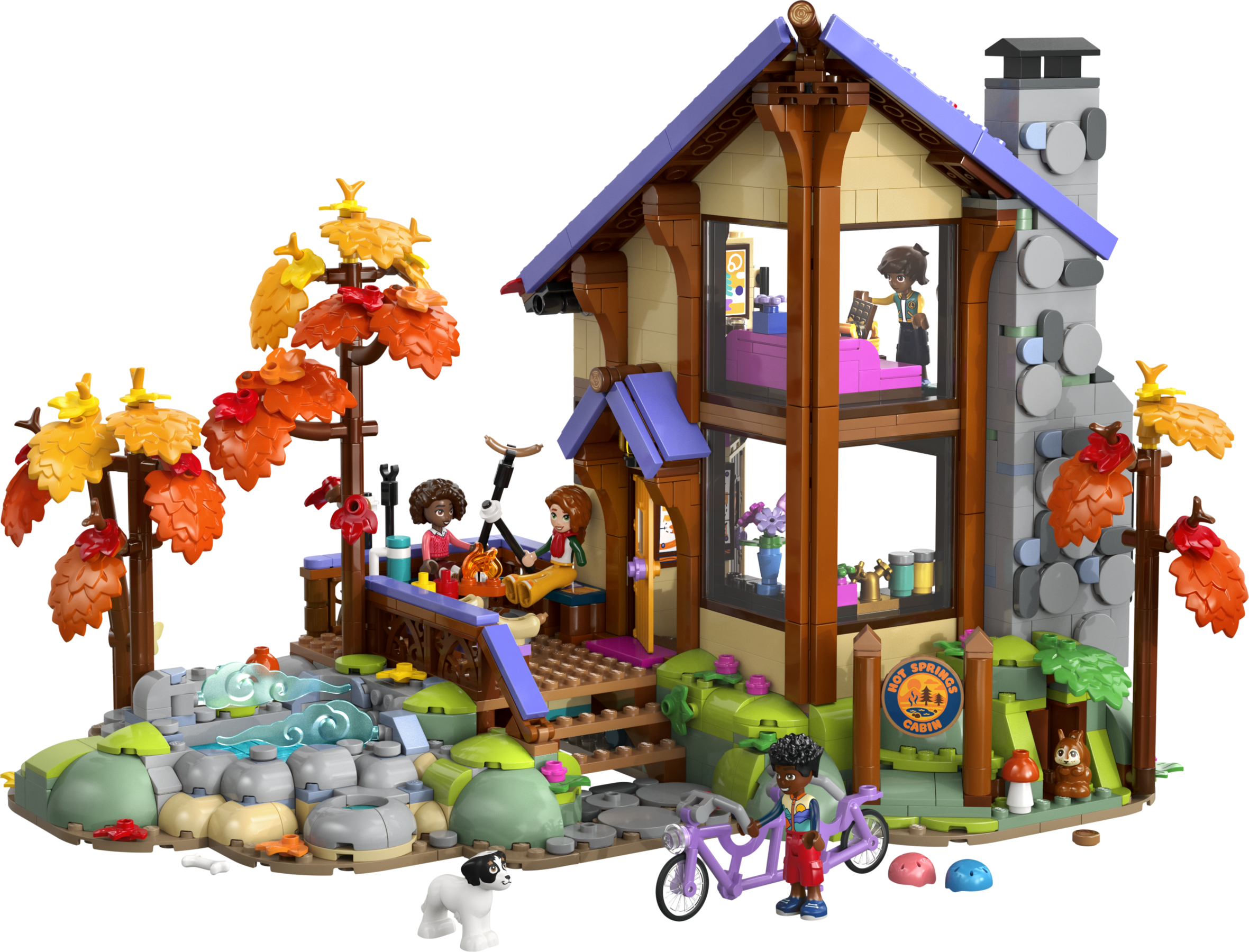 LEGO set 42705-1 Cozy Fall Forest Cabin - Image 1