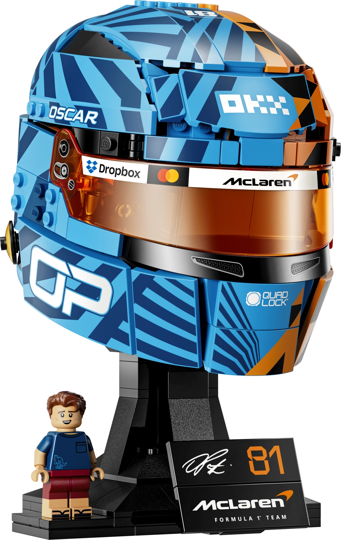 LEGO set 43017-1 McLaren Mastercard F1 Team Oscar Piastri Helmet - Image 1