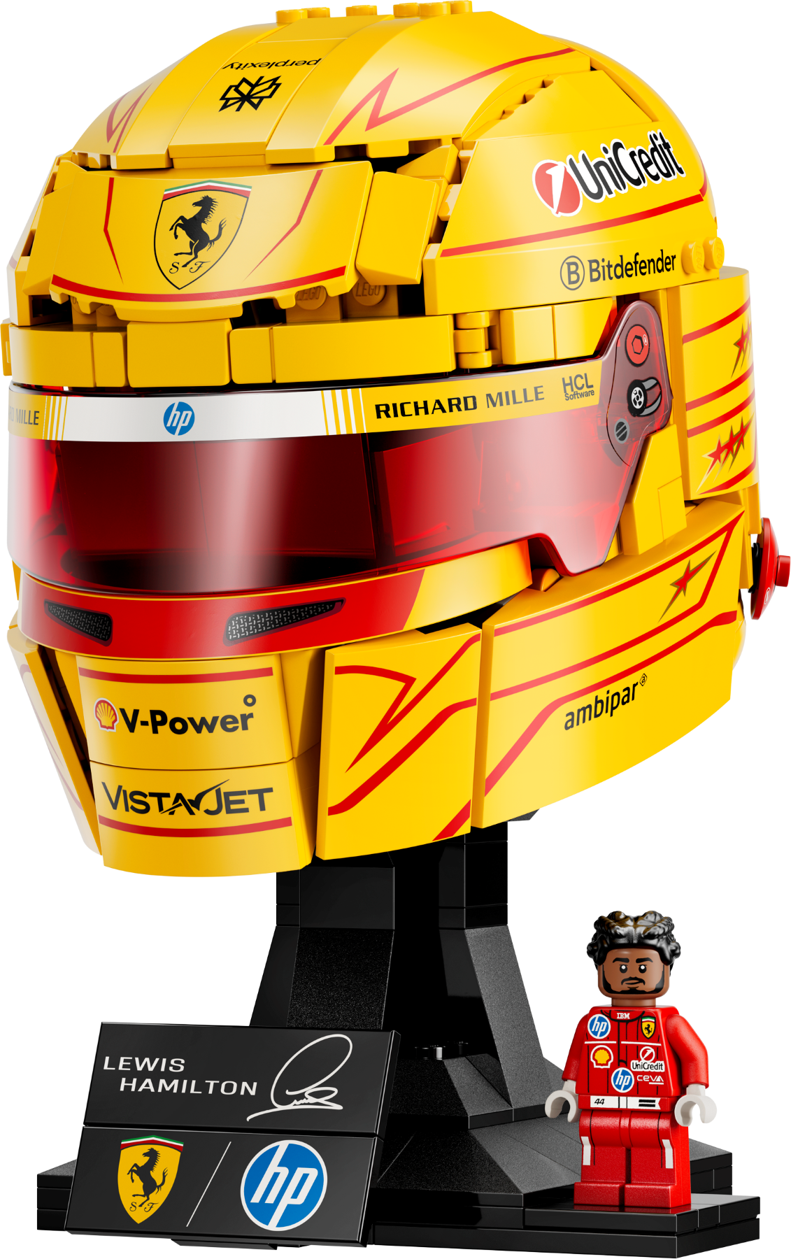 LEGO set 43022-1 Scuderia Ferrari HP Lewis Hamilton Helmet - Image 1