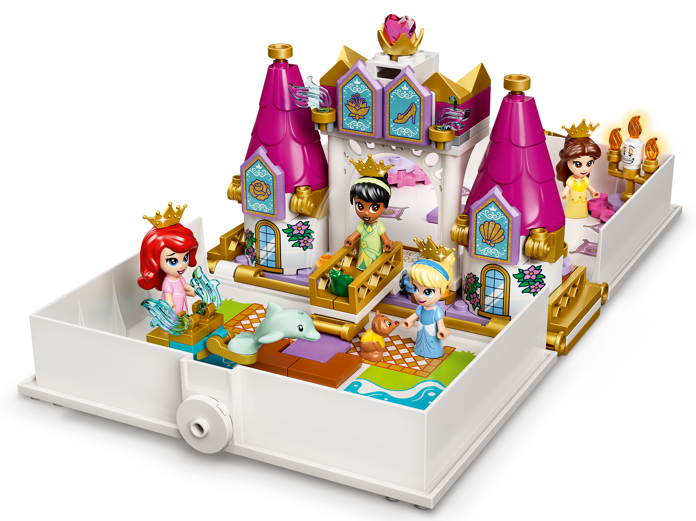 LEGO set 43193-1 Ariel, Belle, Cinderella and Tiana's Storybook Adventures - Image 1