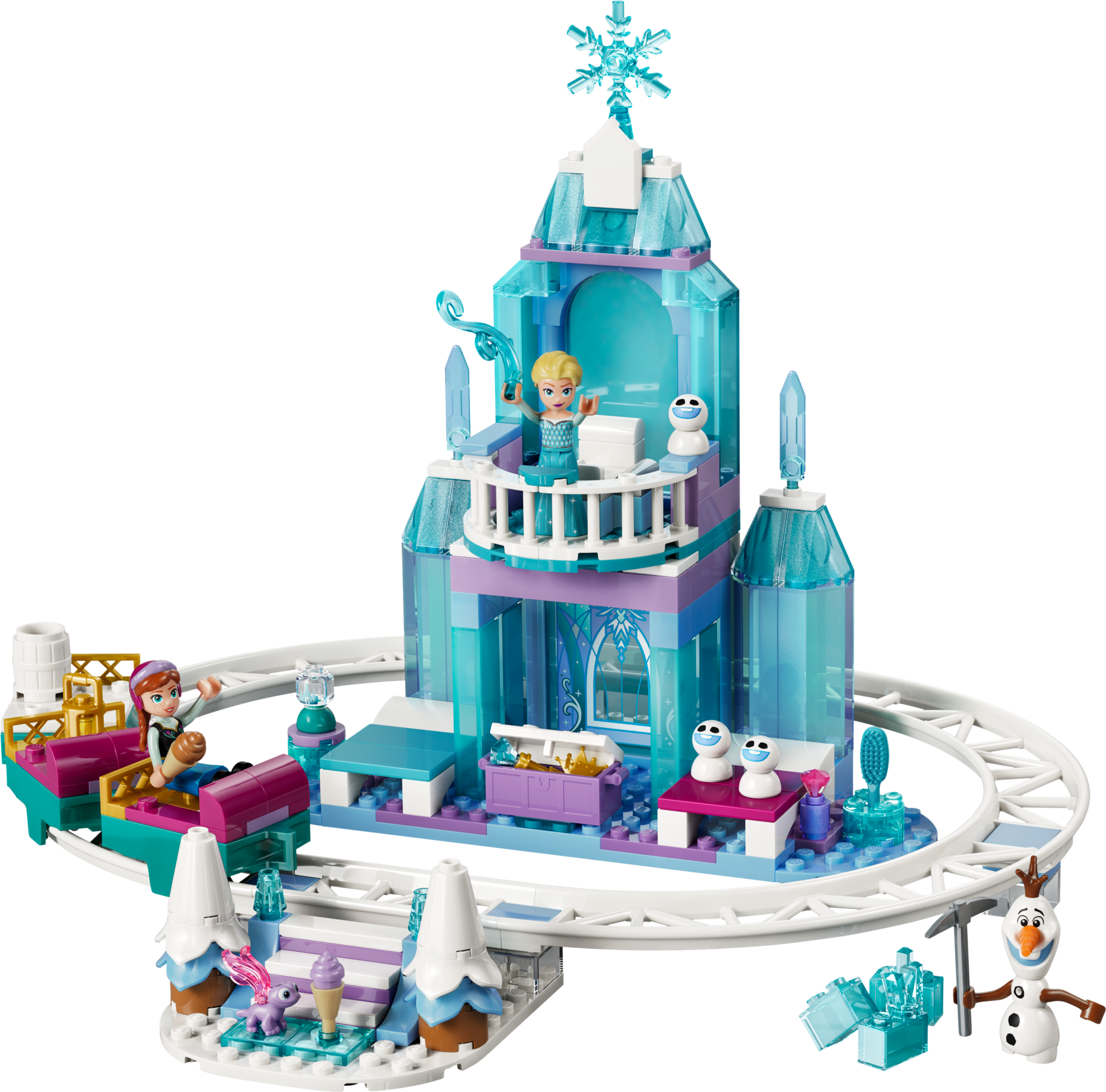 LEGO set 43281-1 Elsa's Ice Castle & Snow Ride Adventure - Image 1