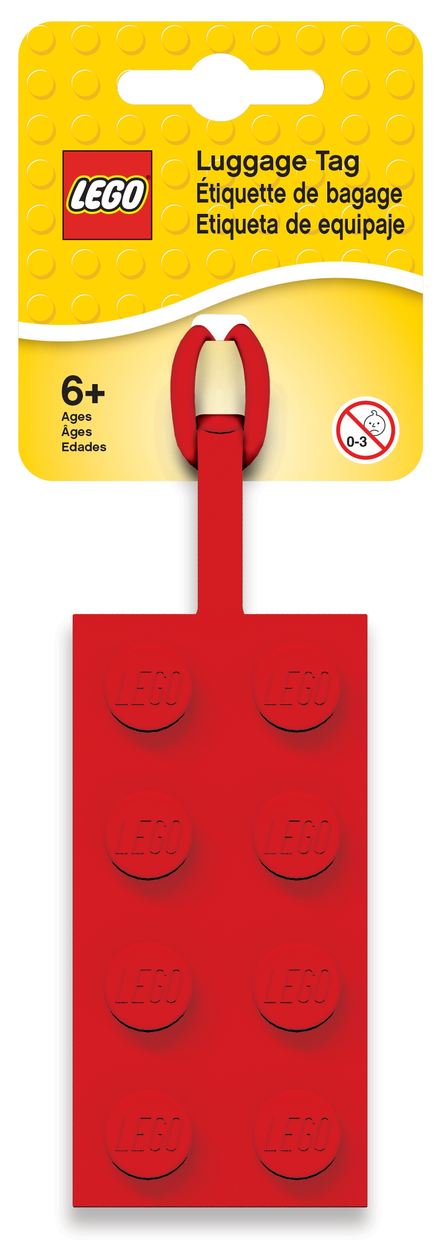 LEGO set 5005542-1 Red Brick Luggage Tag - Image 1