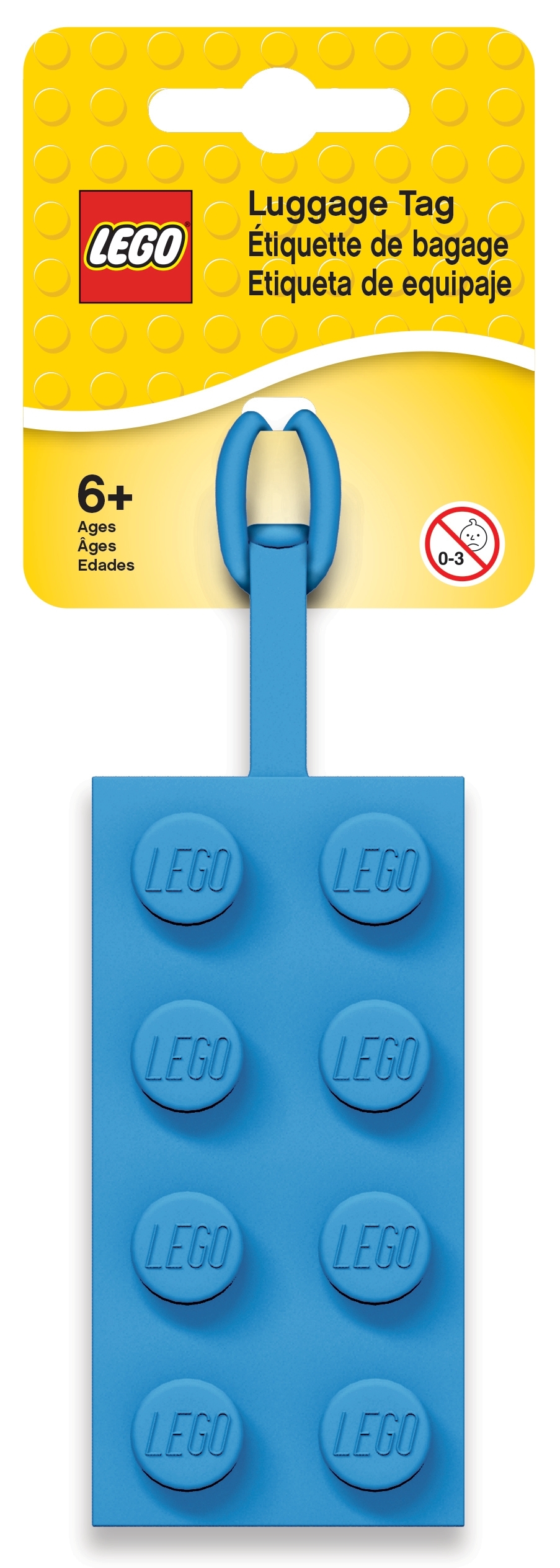LEGO set 5005543-1 Blue Brick Luggage Tag - Image 1
