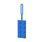 LEGO set 5005543-1 Blue Brick Luggage Tag - Image 2