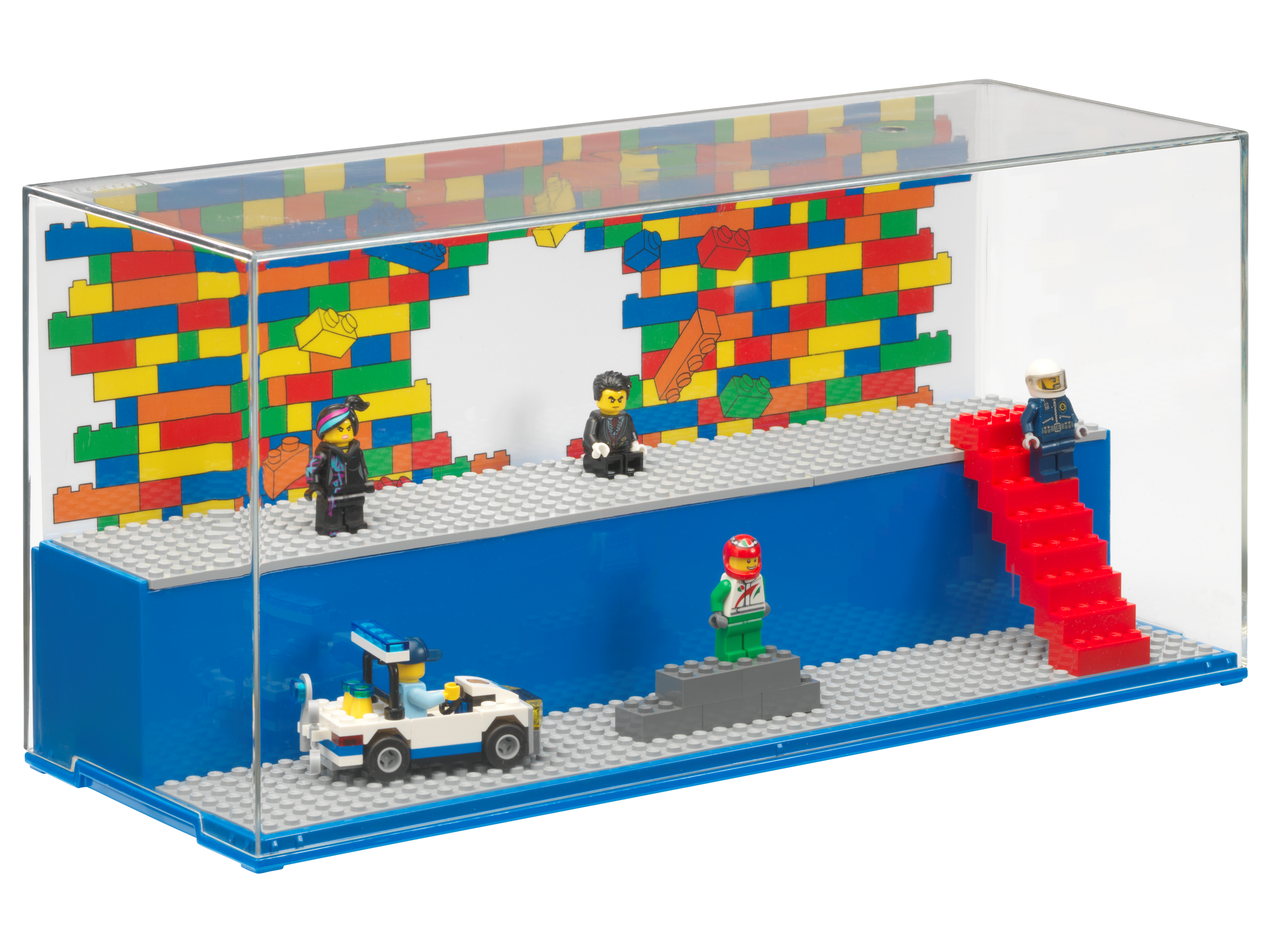 LEGO set 5006157-1 Play and Display Case (Blue) - Image 1