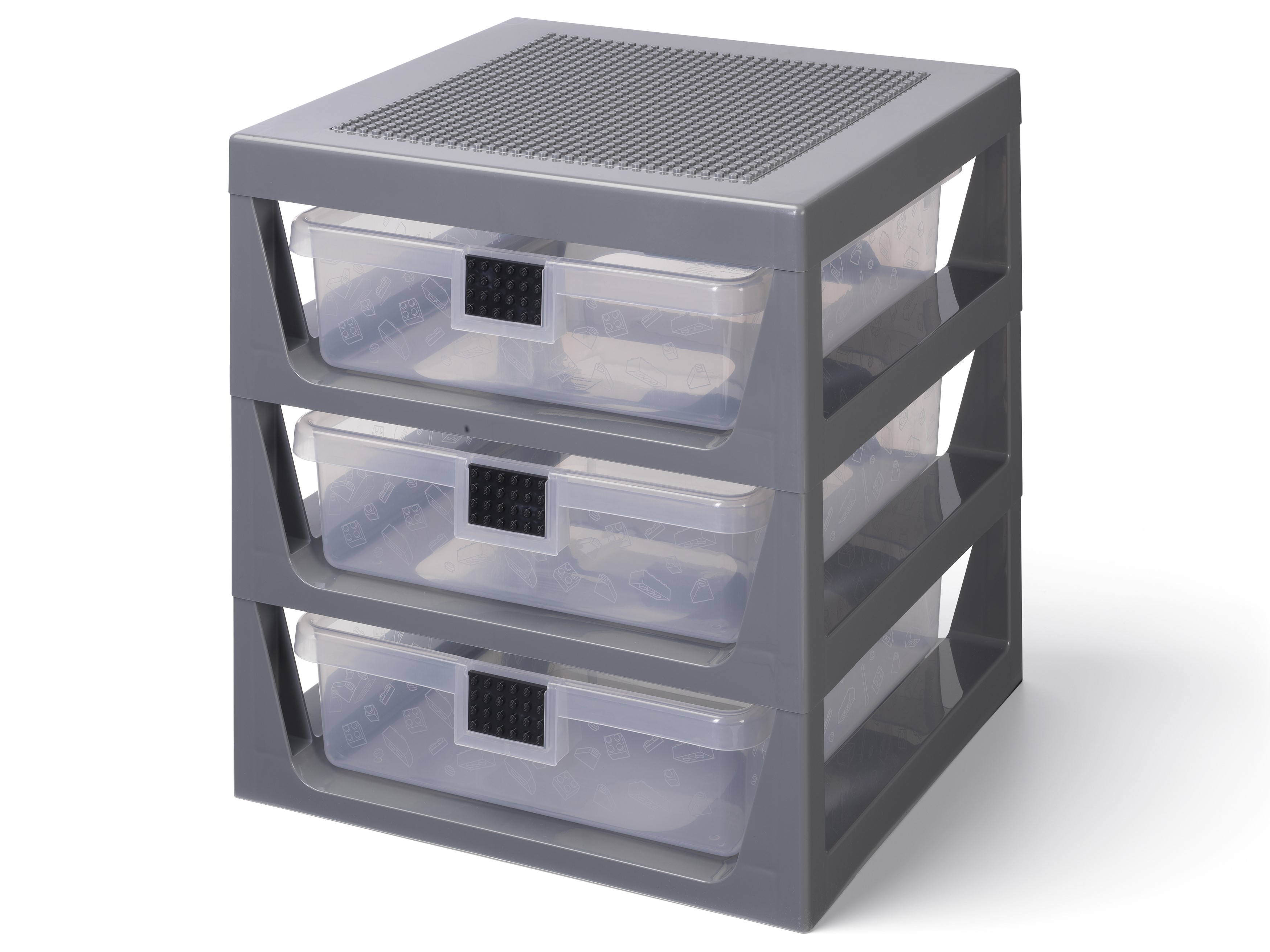 LEGO set 5006608-1 3-Drawer Storage (Gray) - Image 1