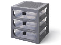 LEGO set 5006608-1 3-Drawer Storage (Gray) - Image 1