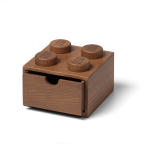 LEGO set 5007115-1 Wooden Desk Drawer 2 x 2 (Dark Oak) - Image 1