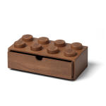 LEGO set 5007116-1 Wooden Desk Drawer 2 x 4 (Dark Oak) - Image 1