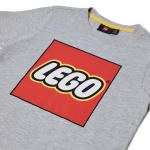 LEGO set 5009092-1 Kids' Short Sleeve Logo T-Shirt – Gray Mélange - Image 3