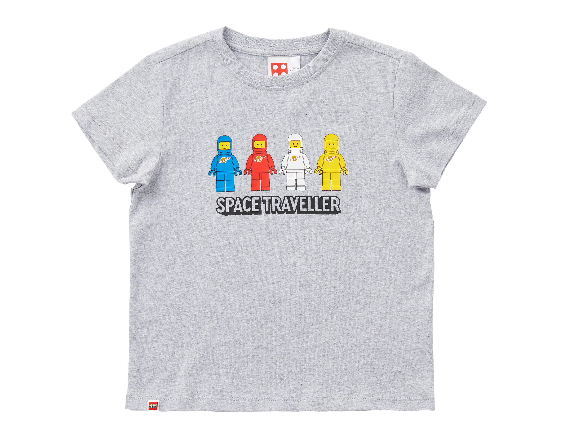 LEGO set 5009115-1 Short-Sleeve Space Traveler Kids T-Shirt – Gray Mélange - Image 1