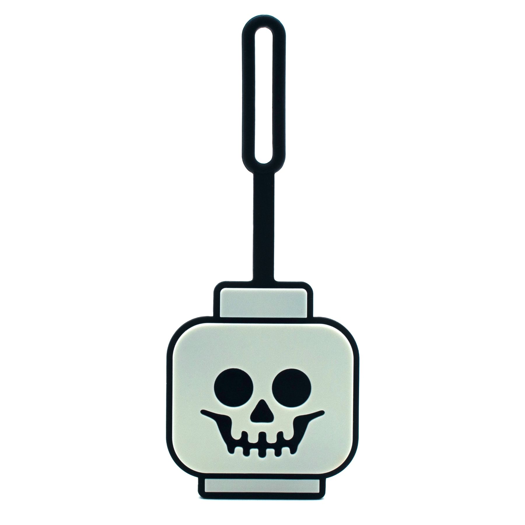 LEGO set 5009498-1 Skeleton Head Glow-in-the-Dark Bag Tag - Image 1