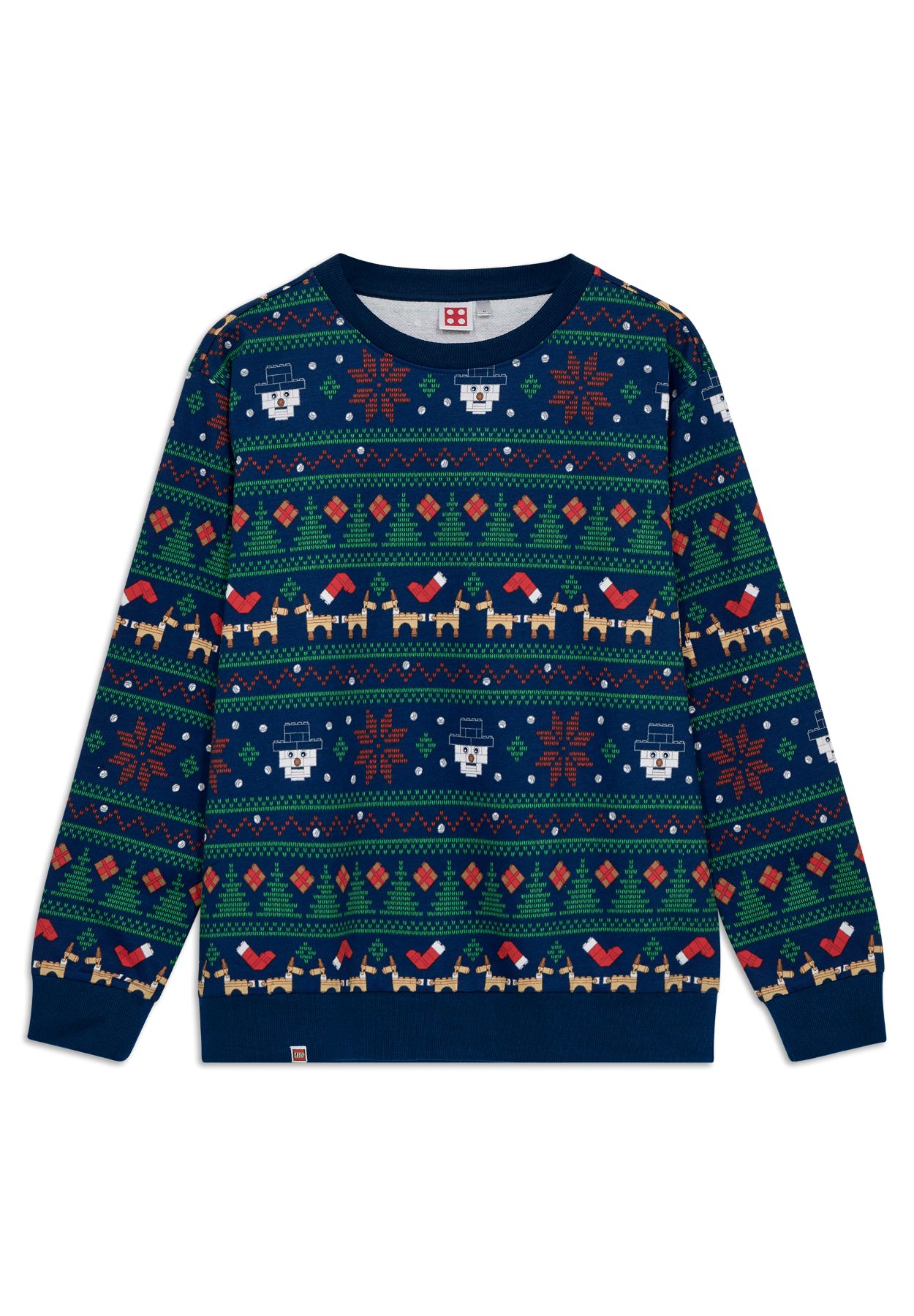 LEGO set 5009960-1 Adults Christmas Sweatshirt - Dark Blue - Image 1