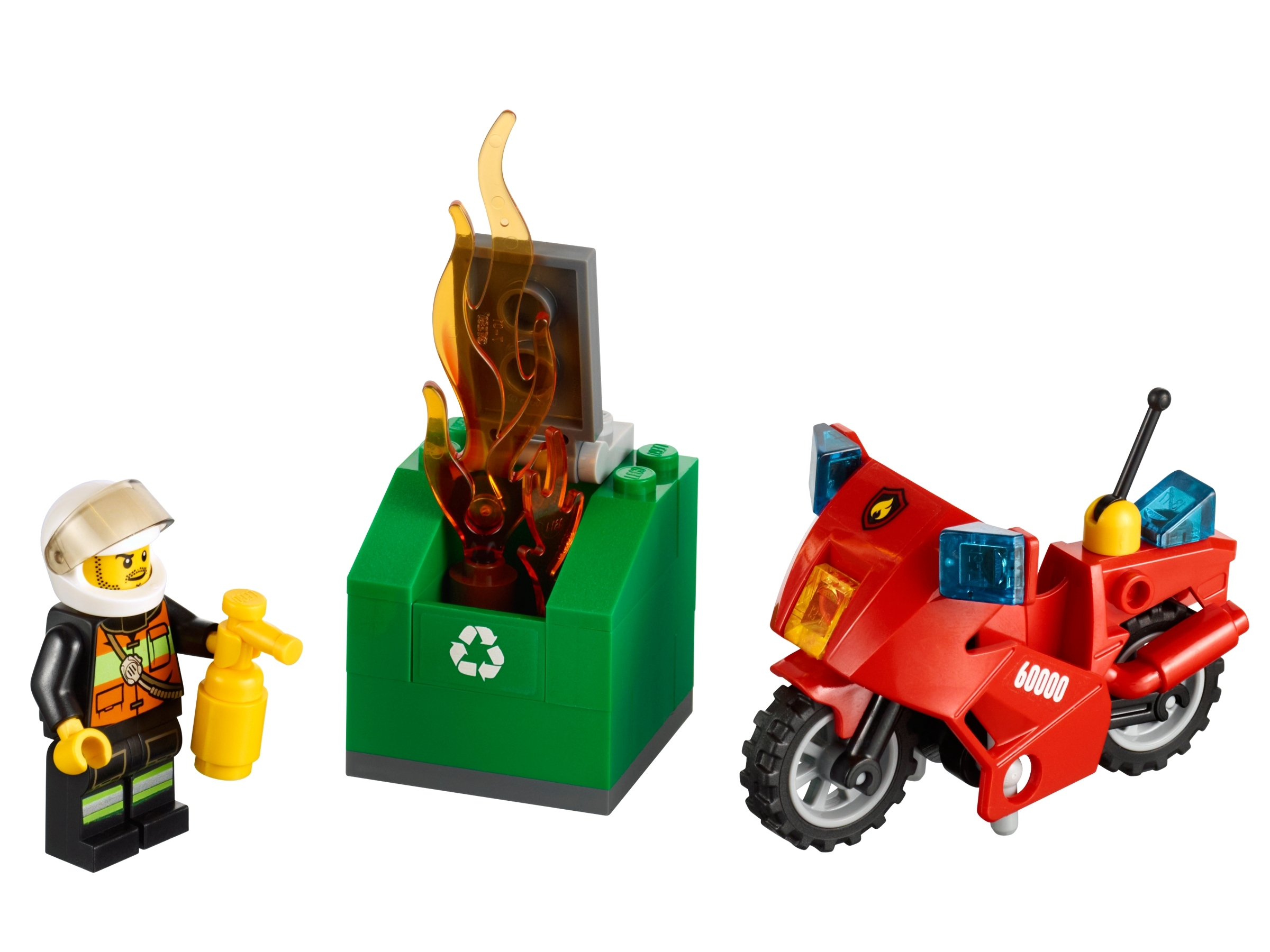LEGO set 60000-1 Fire Motorcycle - Image 1