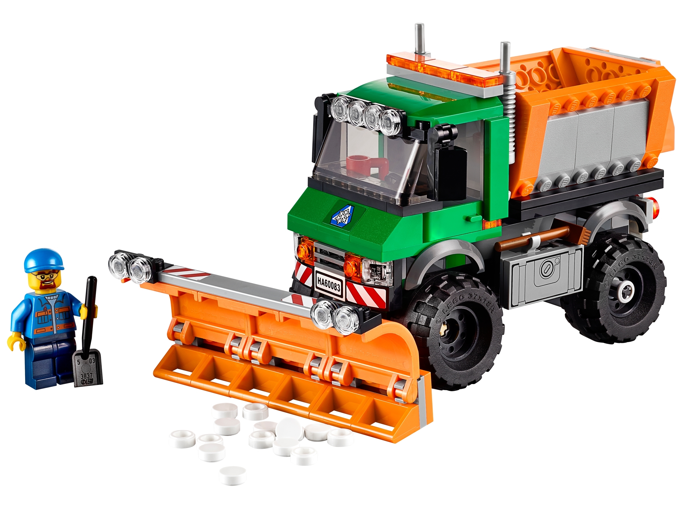 LEGO set 60083-1 Snowplow Truck - Image 1
