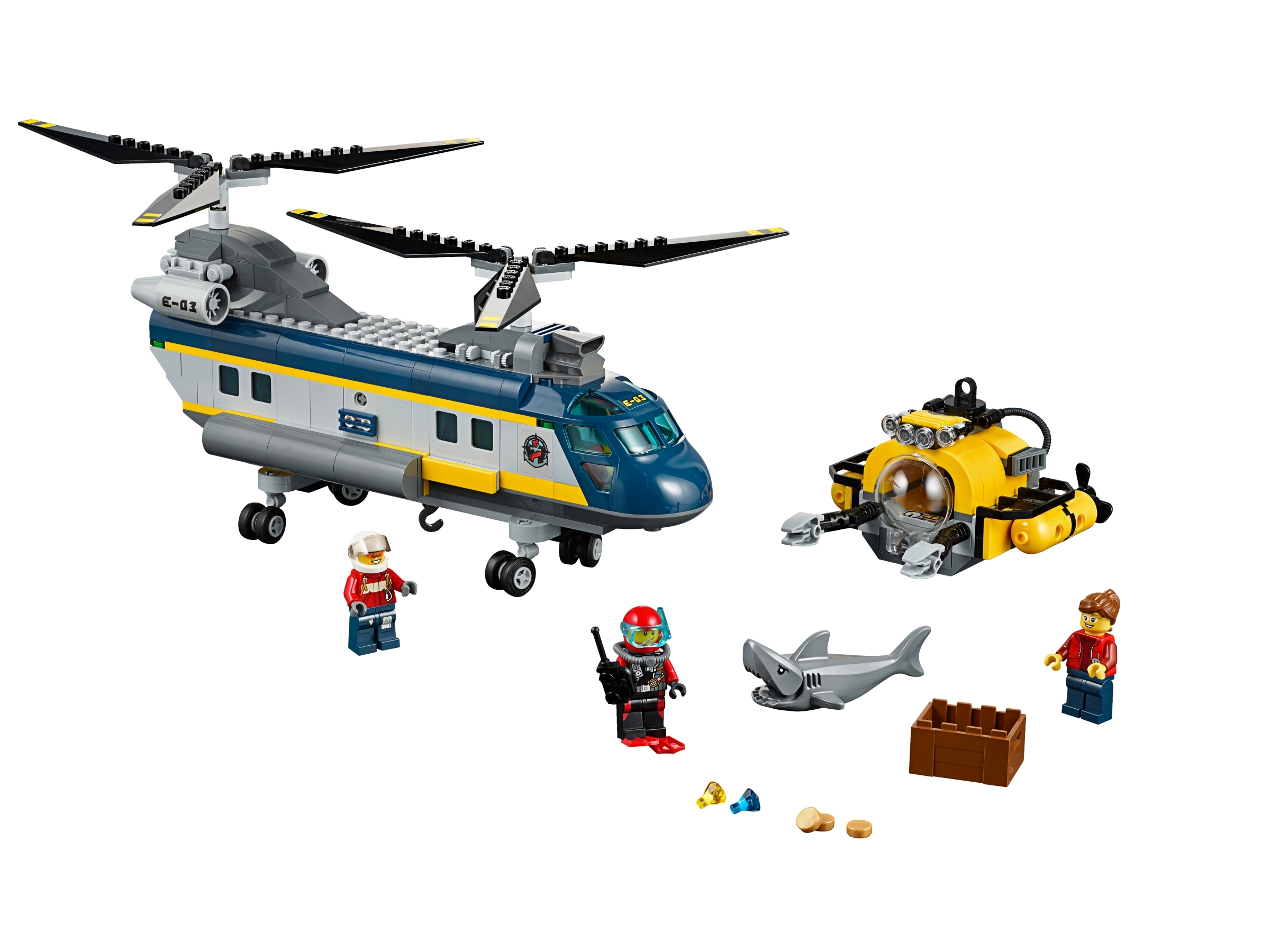 LEGO set 60093-1 Deep Sea Helicopter - Image 1