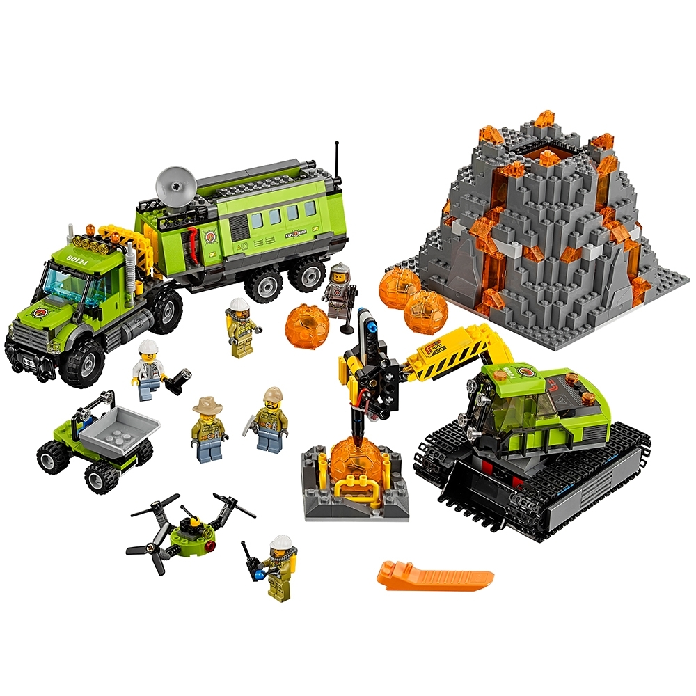 LEGO set 60124-1 Volcano Exploration Base - Image 1