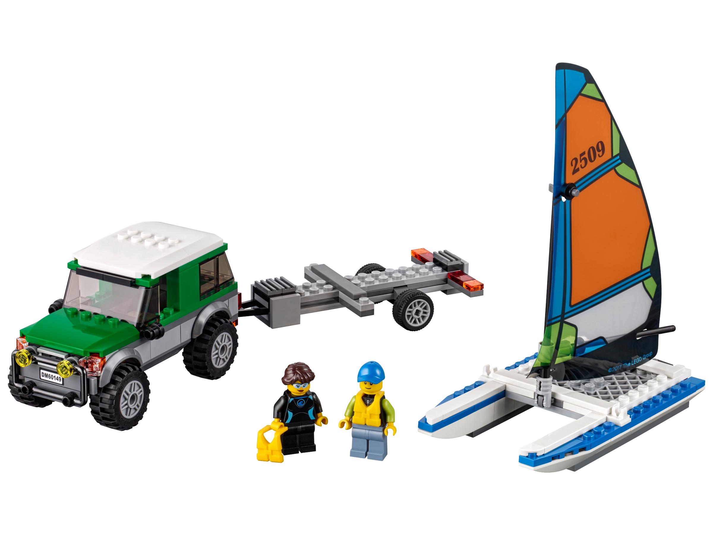 LEGO set 60149-1 4x4 with Catamaran - Image 1